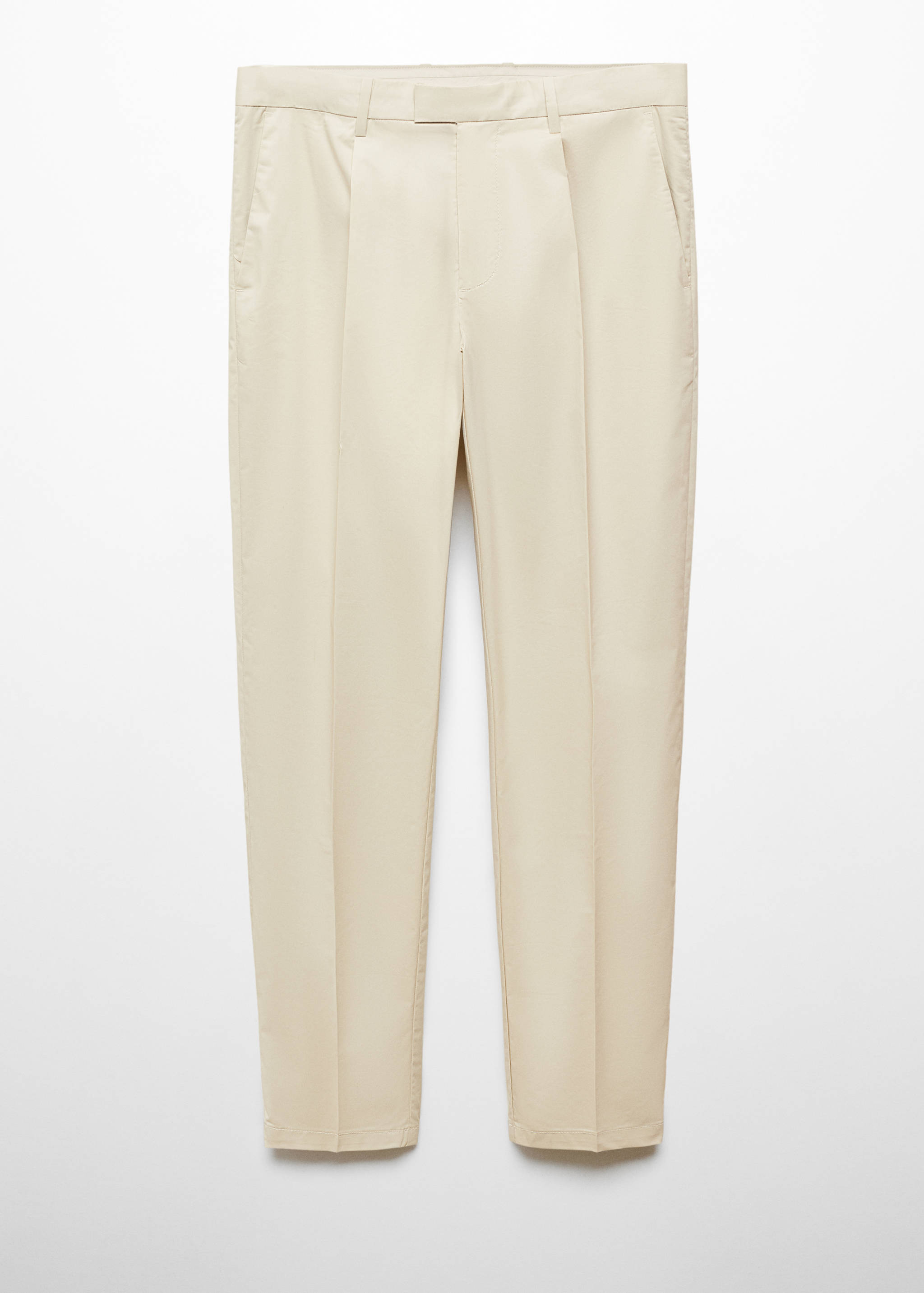 Pantalon coton slim-fit pinces - Article sans modèle