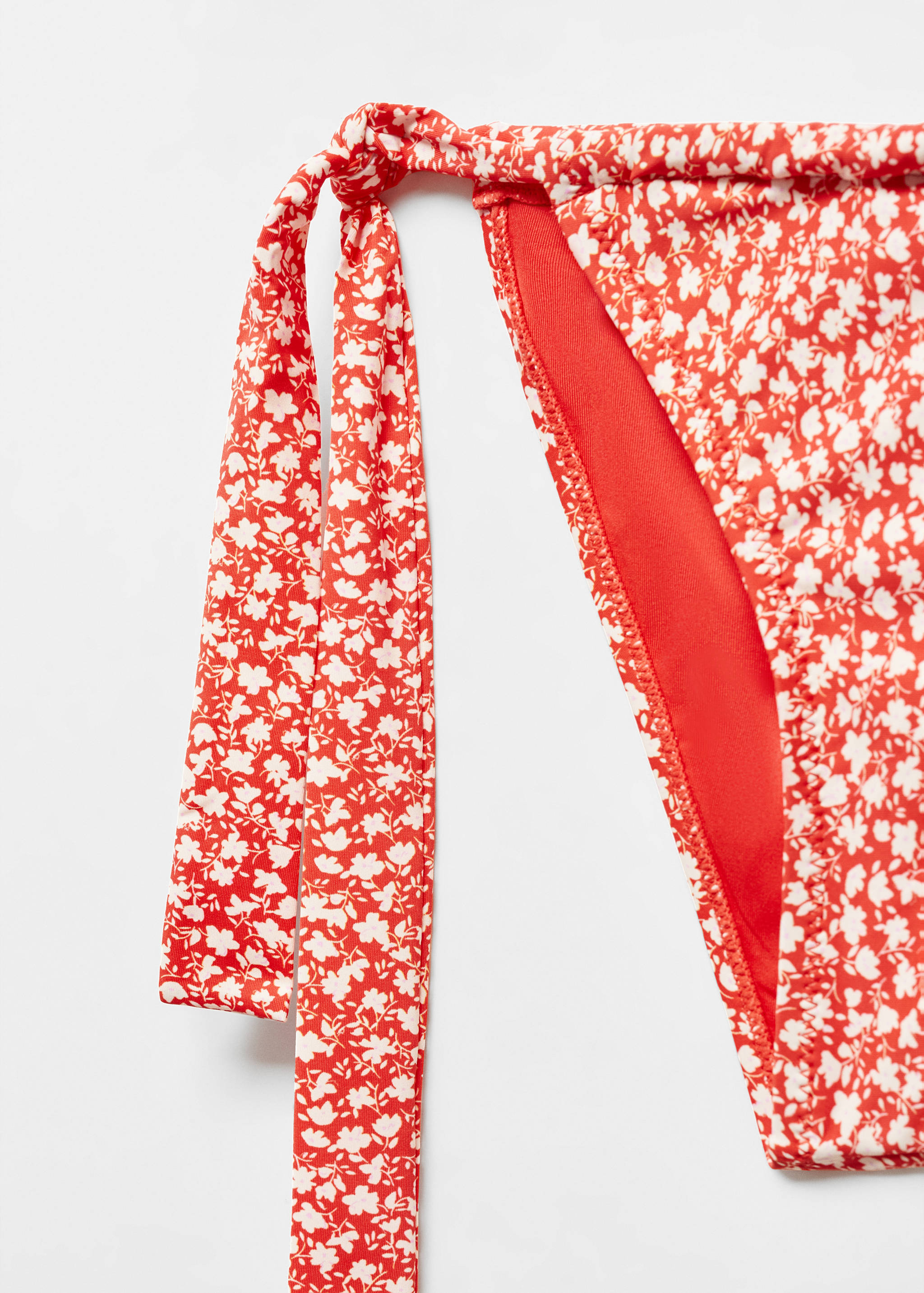 Классические трусики от бикини с цветочным принтом - Деталь изделия 8