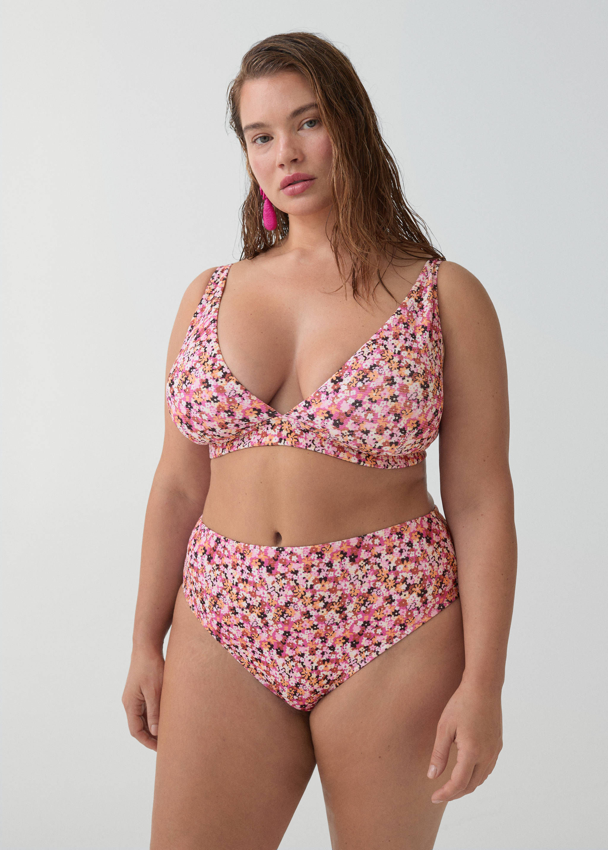 Braguita bikini floral tiro alto - Detalle del artículo 5