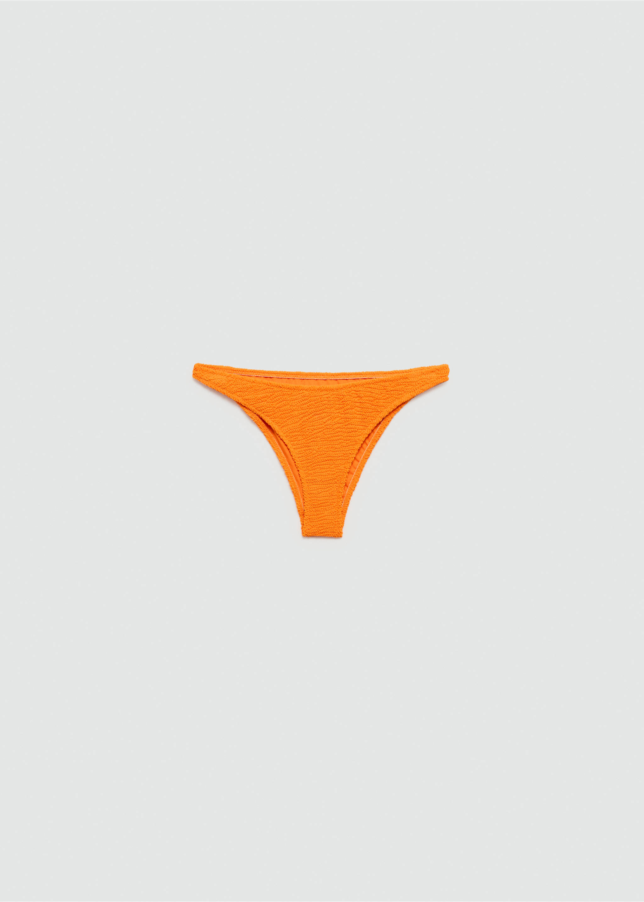 Classic textured bikini briefs - Article without model, Orange. Ref: 67016749-00.
