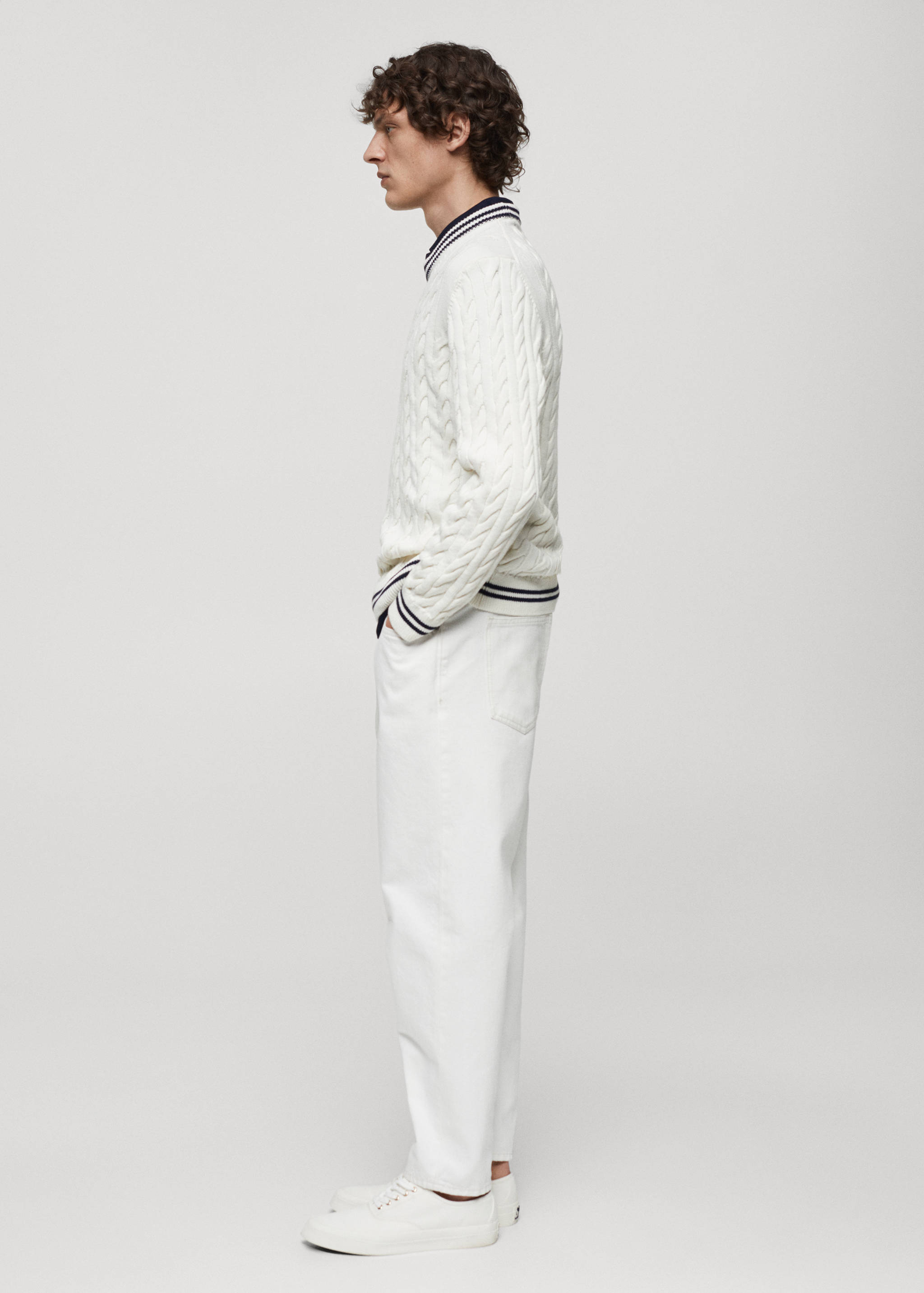 Pull-over rayures maille tressée - Détail de l'article 2