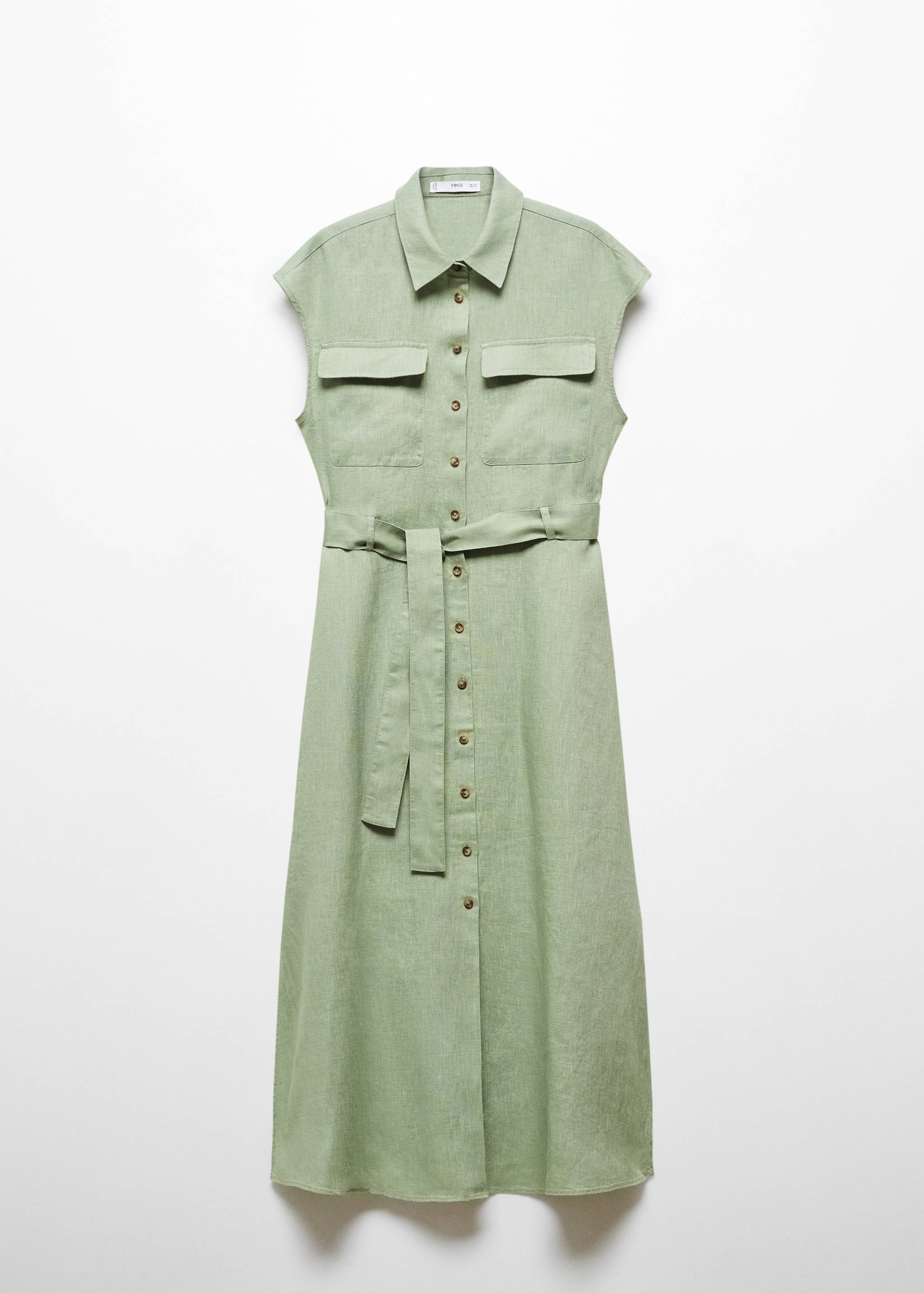 100% linen shirty dress - Article without model