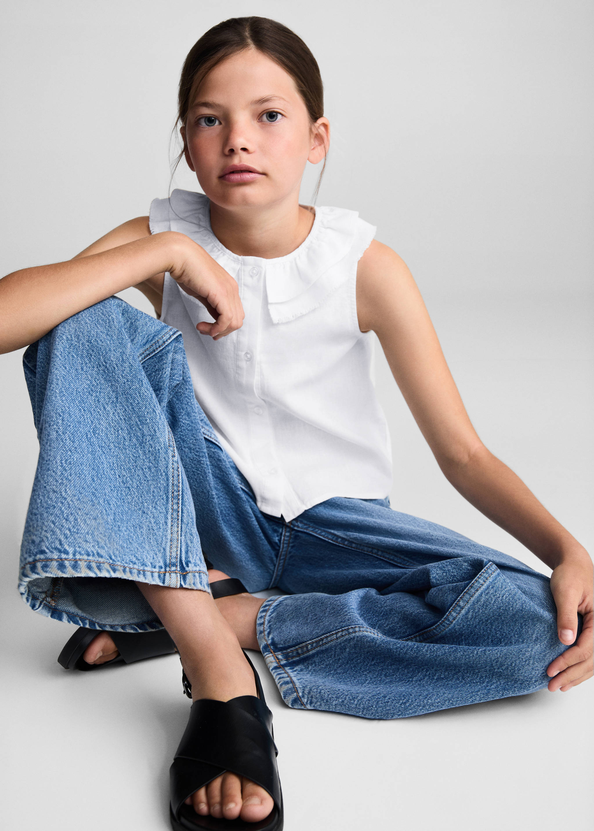 Blouse lin à boutons - Détail de l'article 2