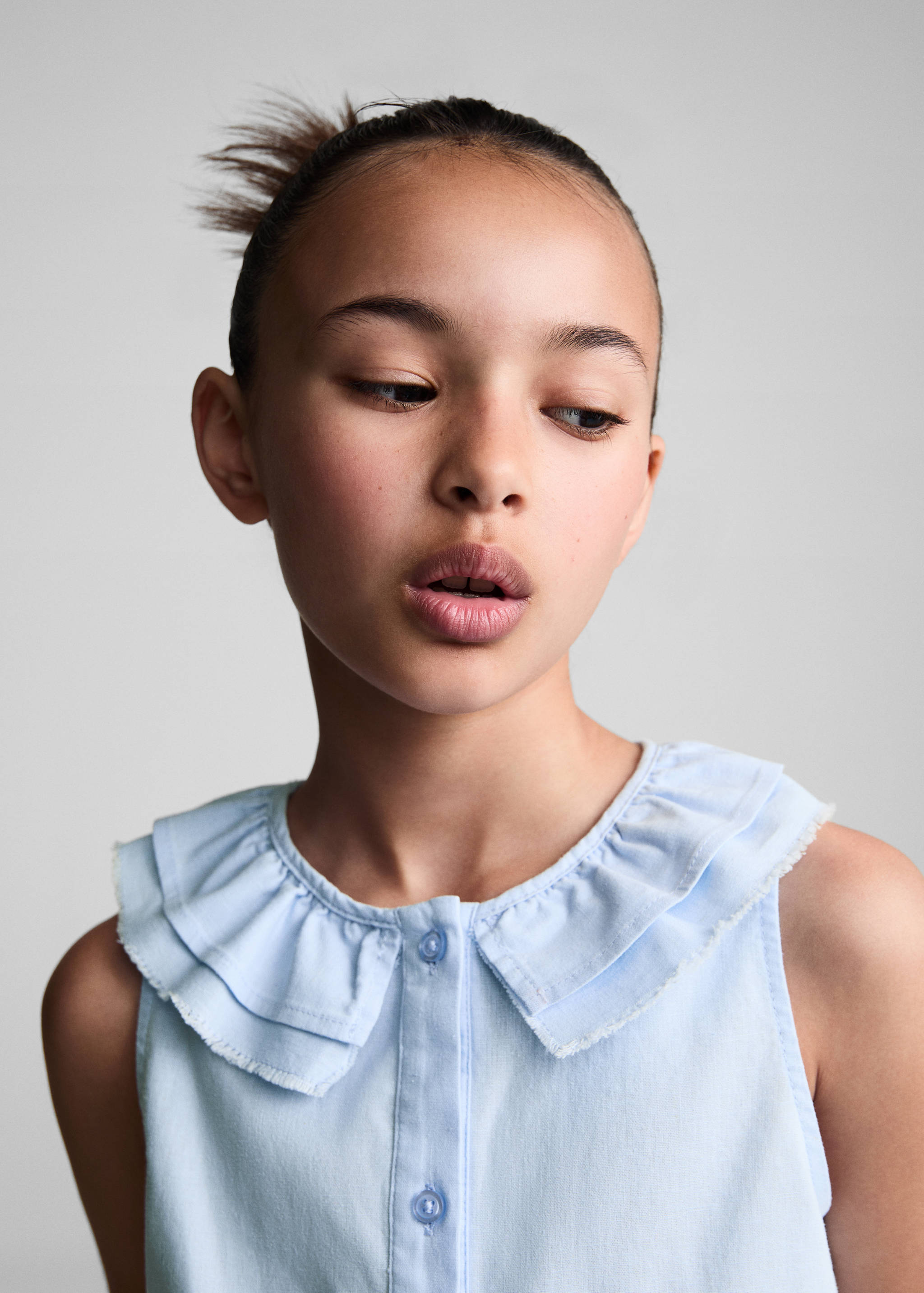 Blouse lin à boutons - Détail de l'article 1