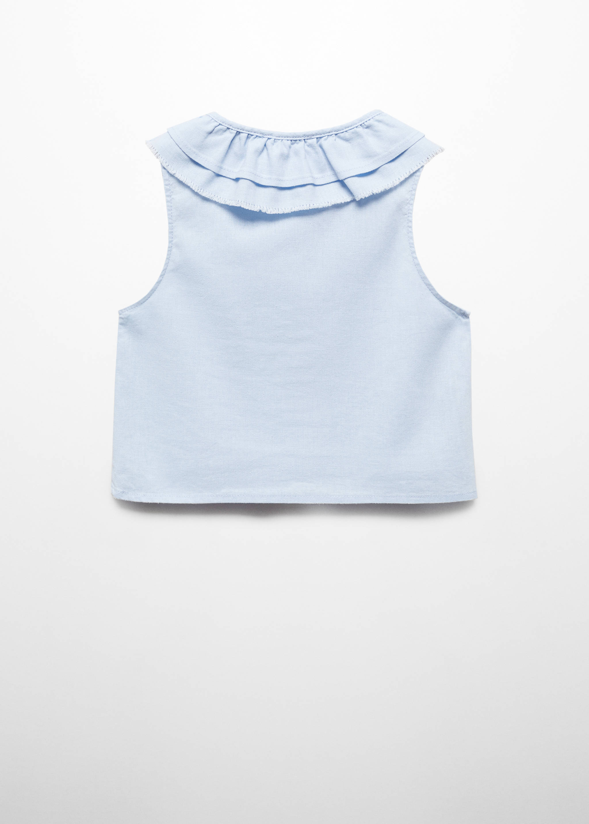 Blouse lin à boutons - Verso de l’article