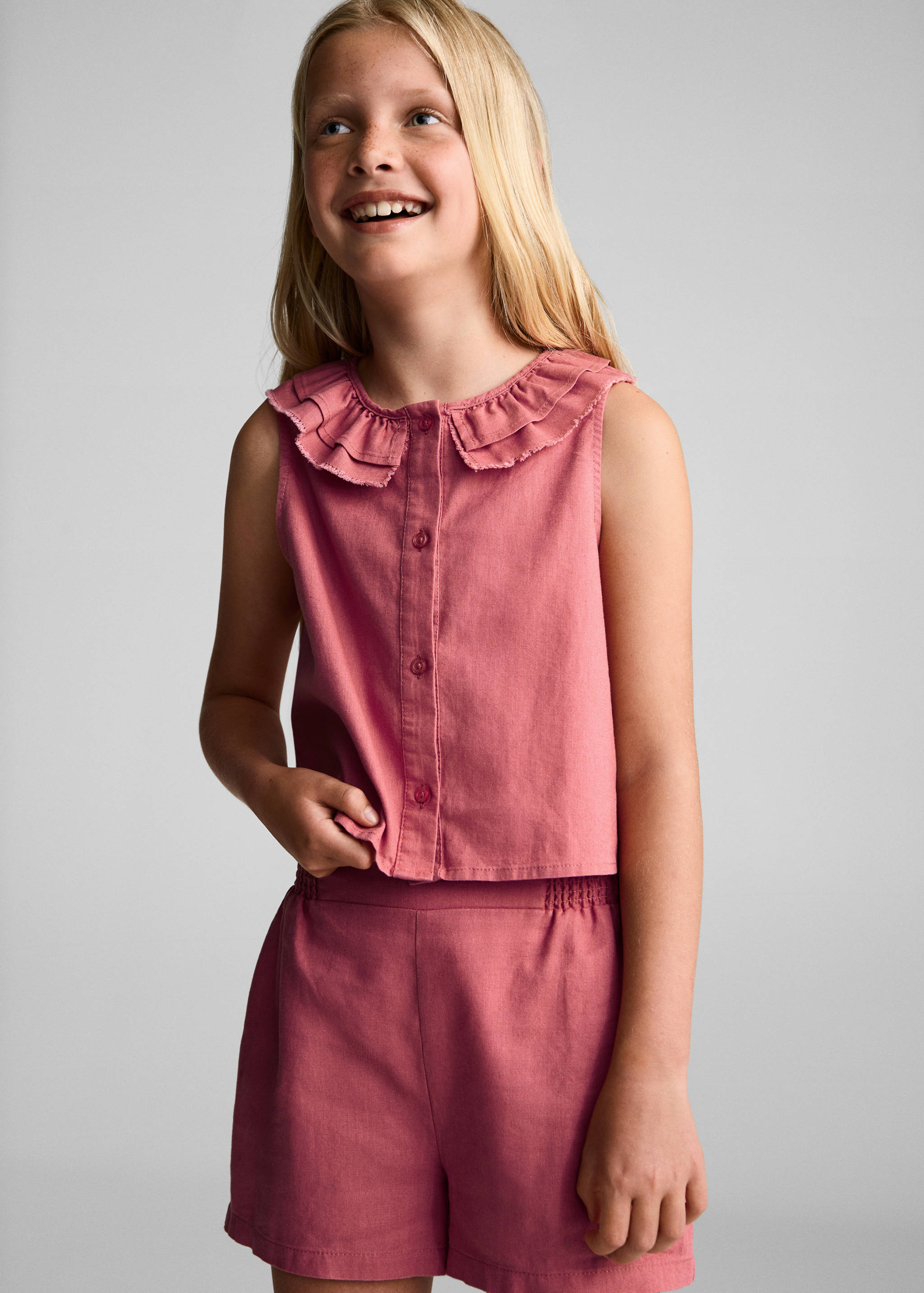 Blouse lin à boutons - Détail de l'article 2