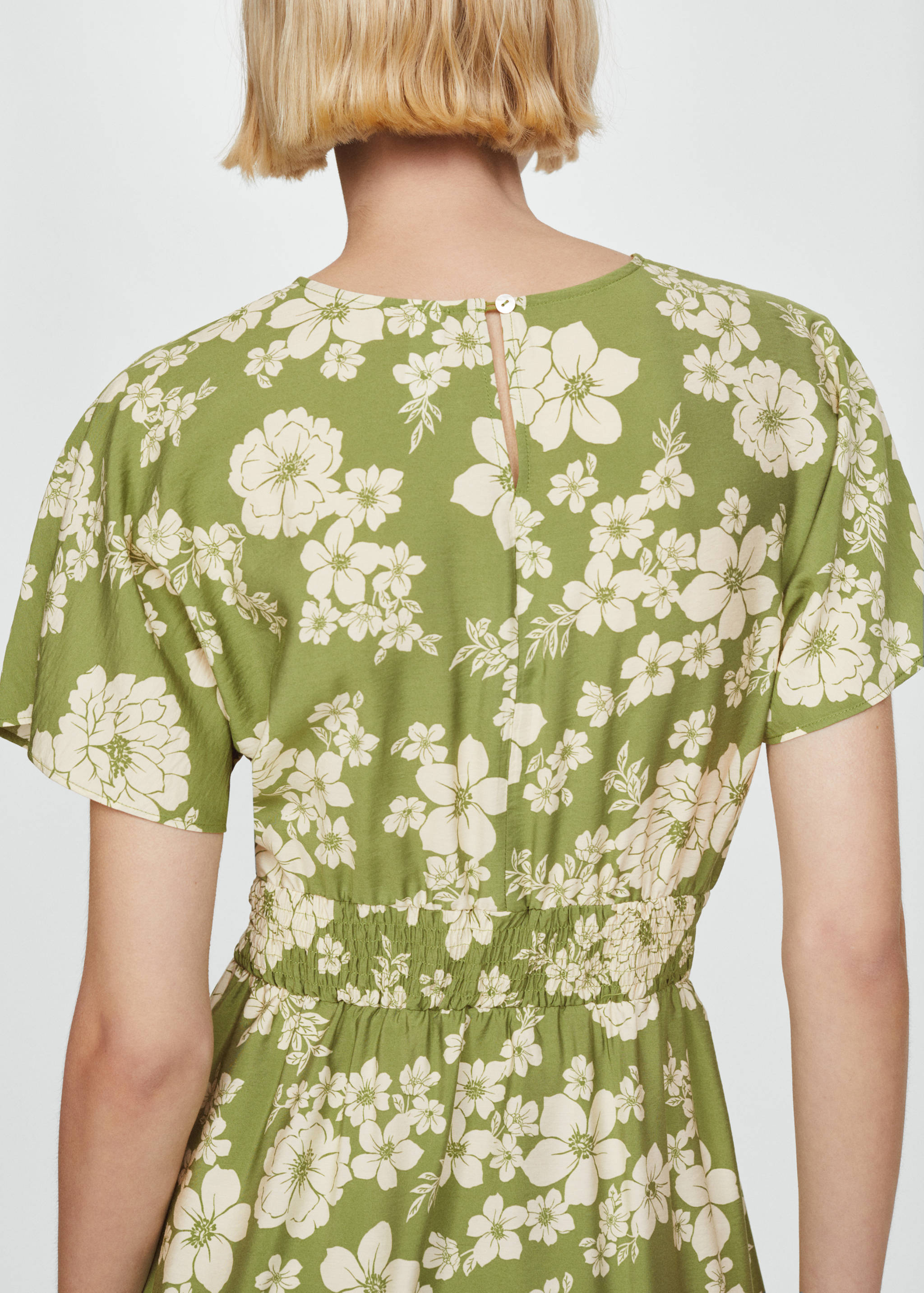Printed cut-out detail dress - Details of the article 4
