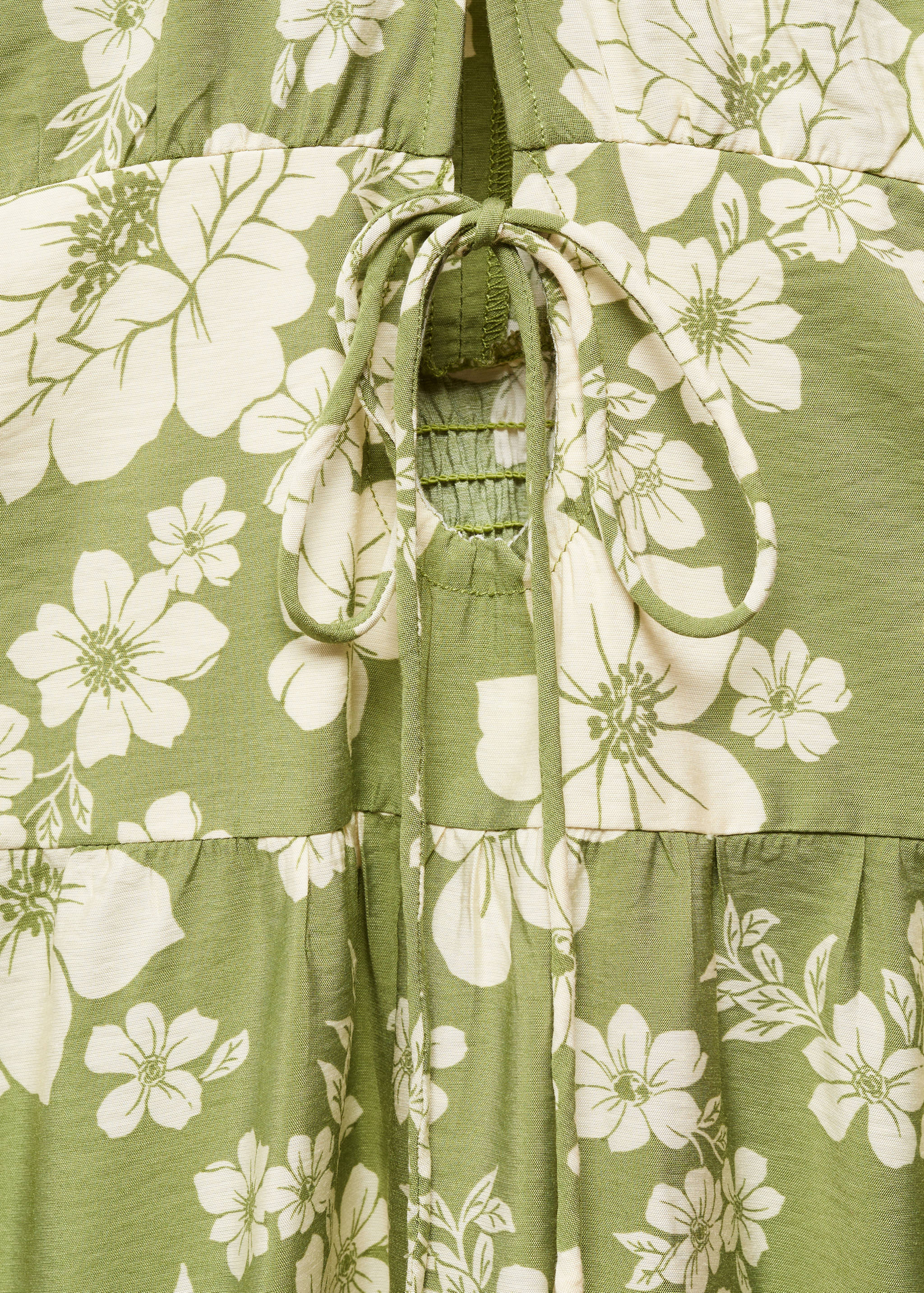 Printed cut-out detail dress - Details of the article 8