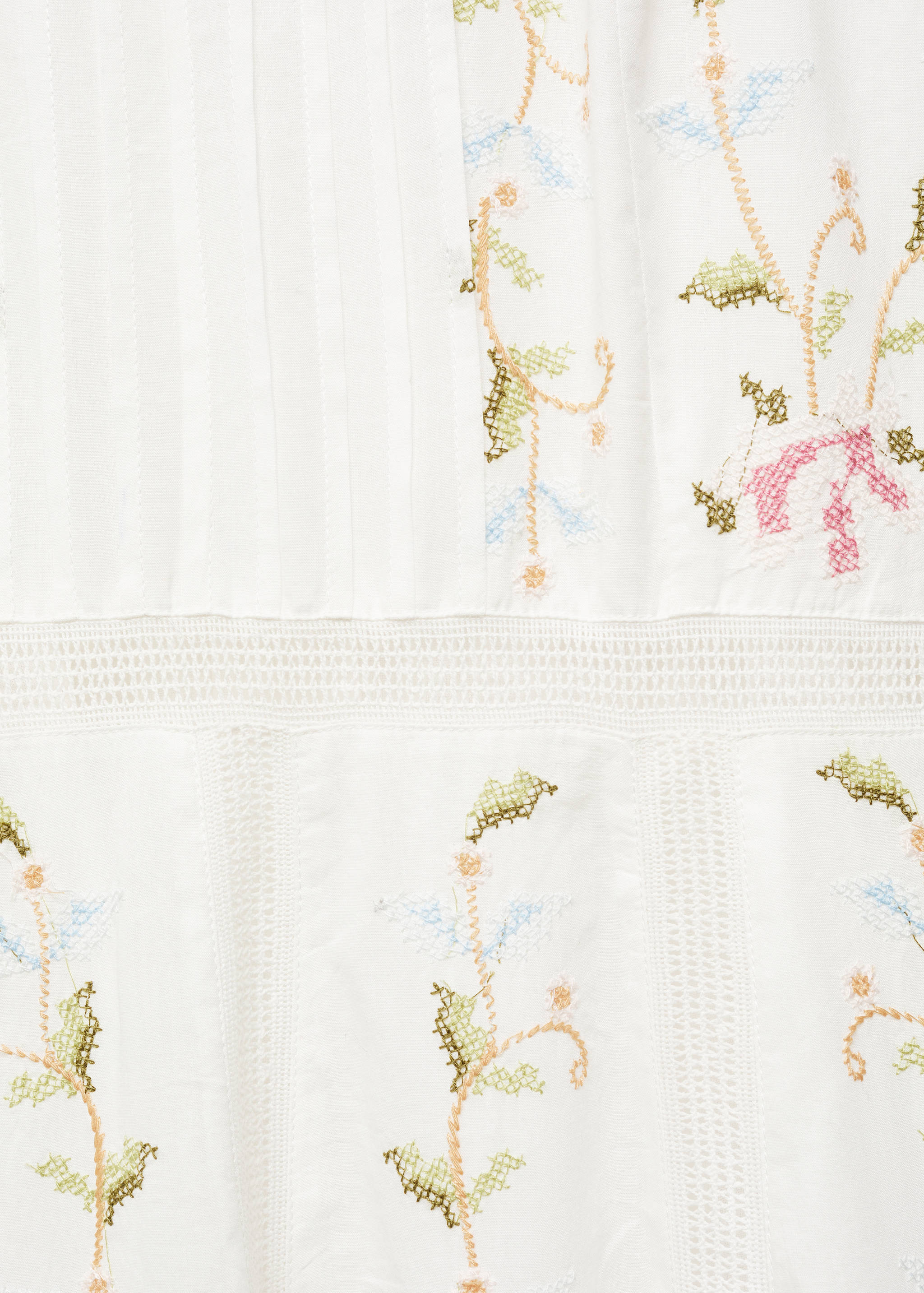Embroidered cotton dress - Details of the article 8