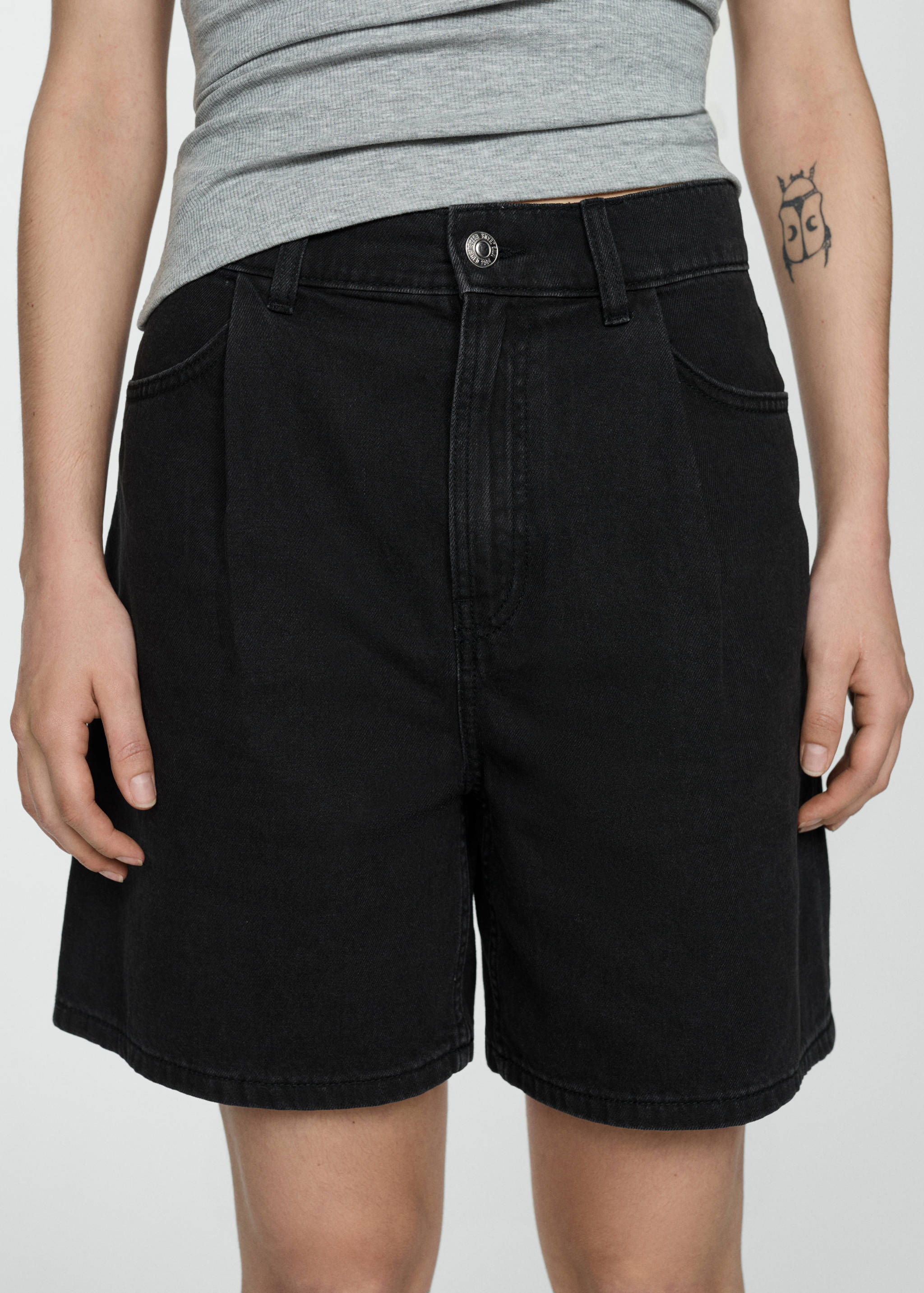 Shorts vaqueros pinzas - Detalle del artículo 1