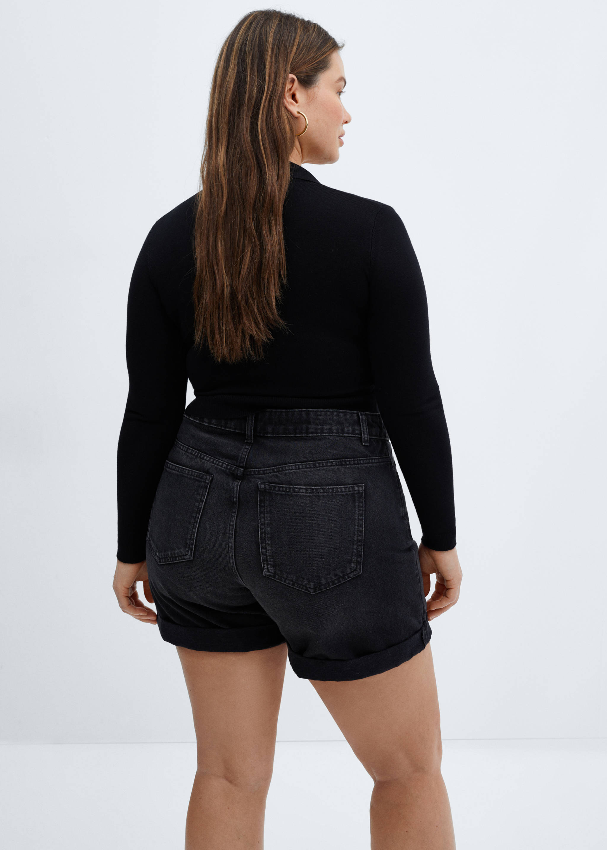 Шорты из денима mom-fit - Деталь изделия 4