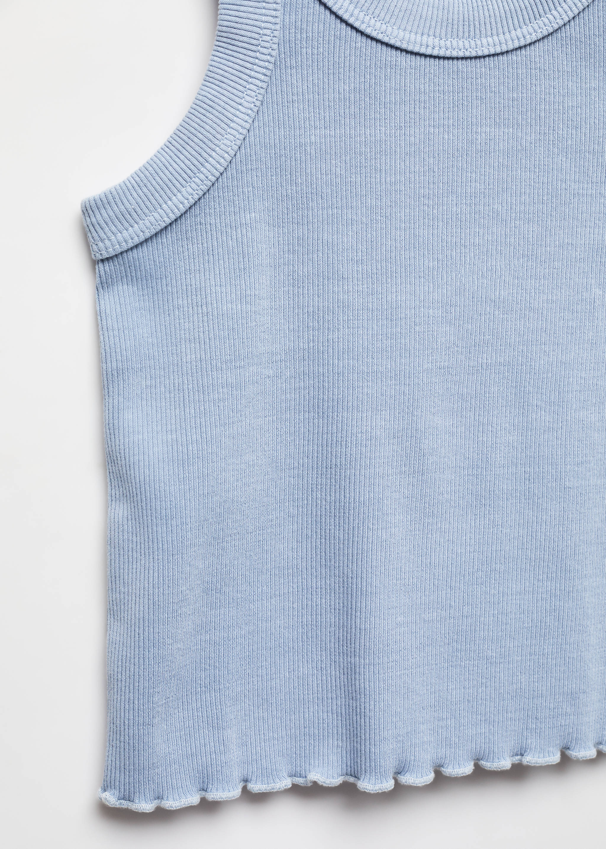 Ribbed strap T-shirt - Details of the article 8