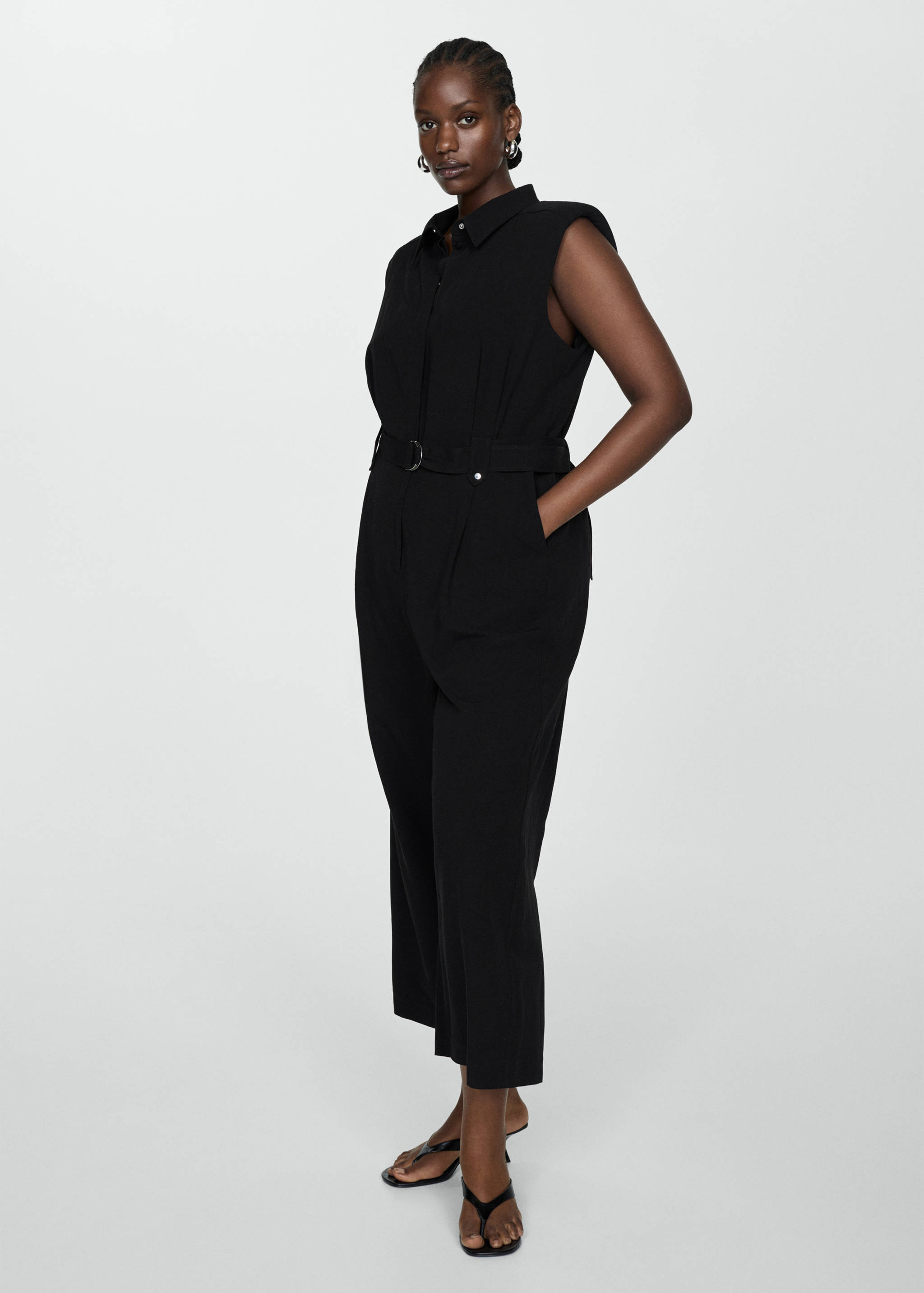 Jumpsuit with belt clips - Details of the article 3