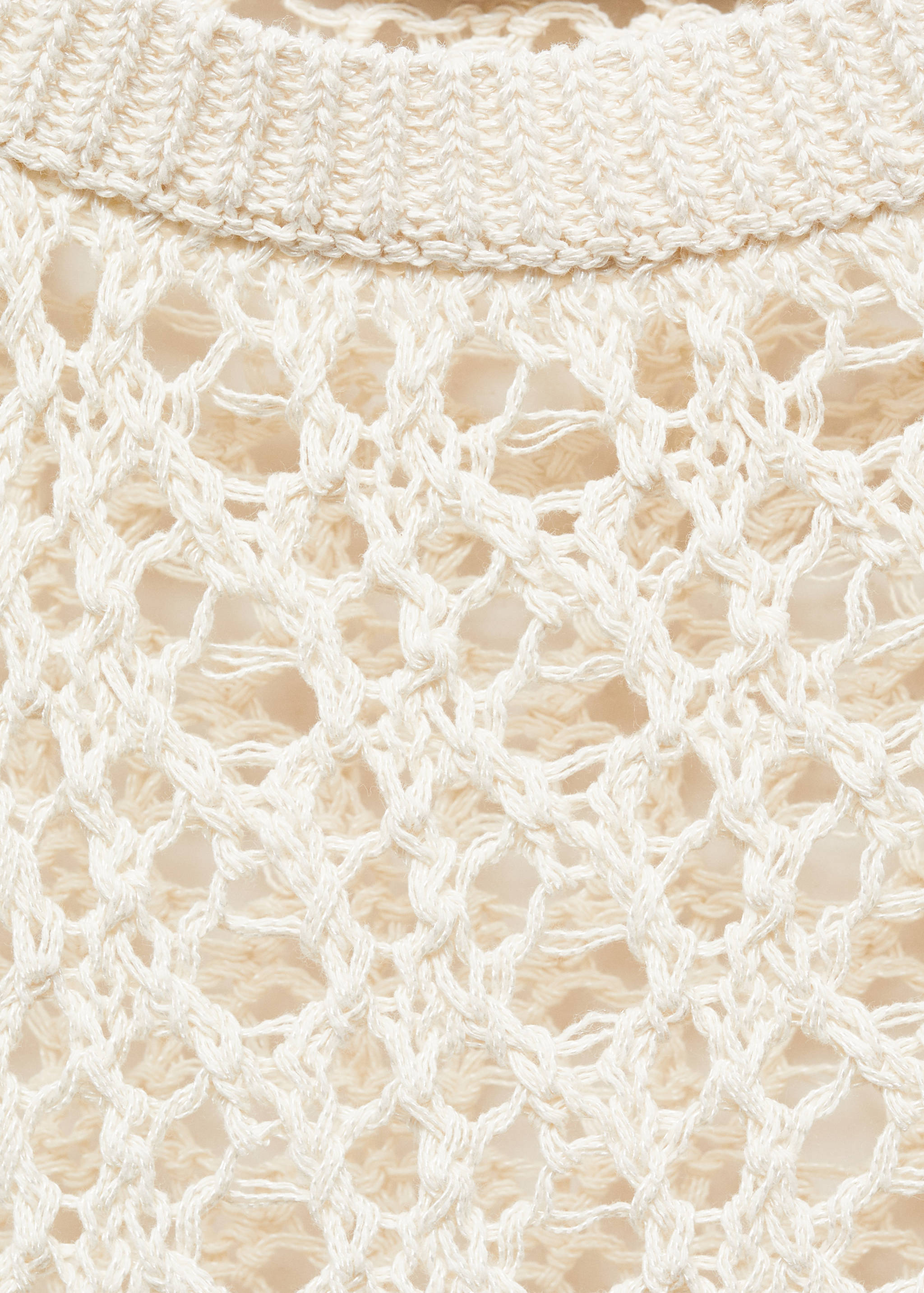 Cotton crochet sweater - Details of the article 8