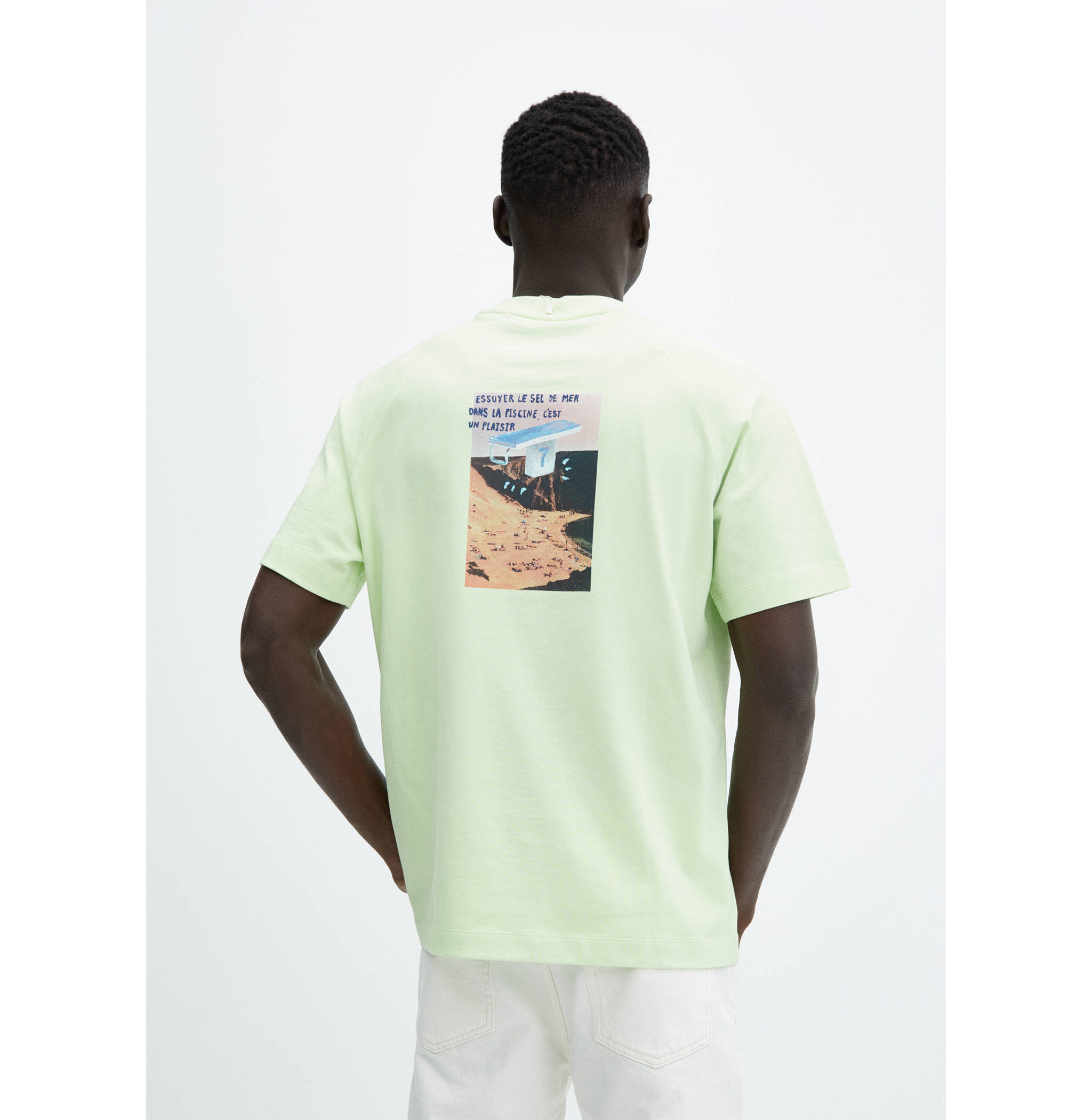 T-shirt de 100% algodão estampada - Verso do artigo
