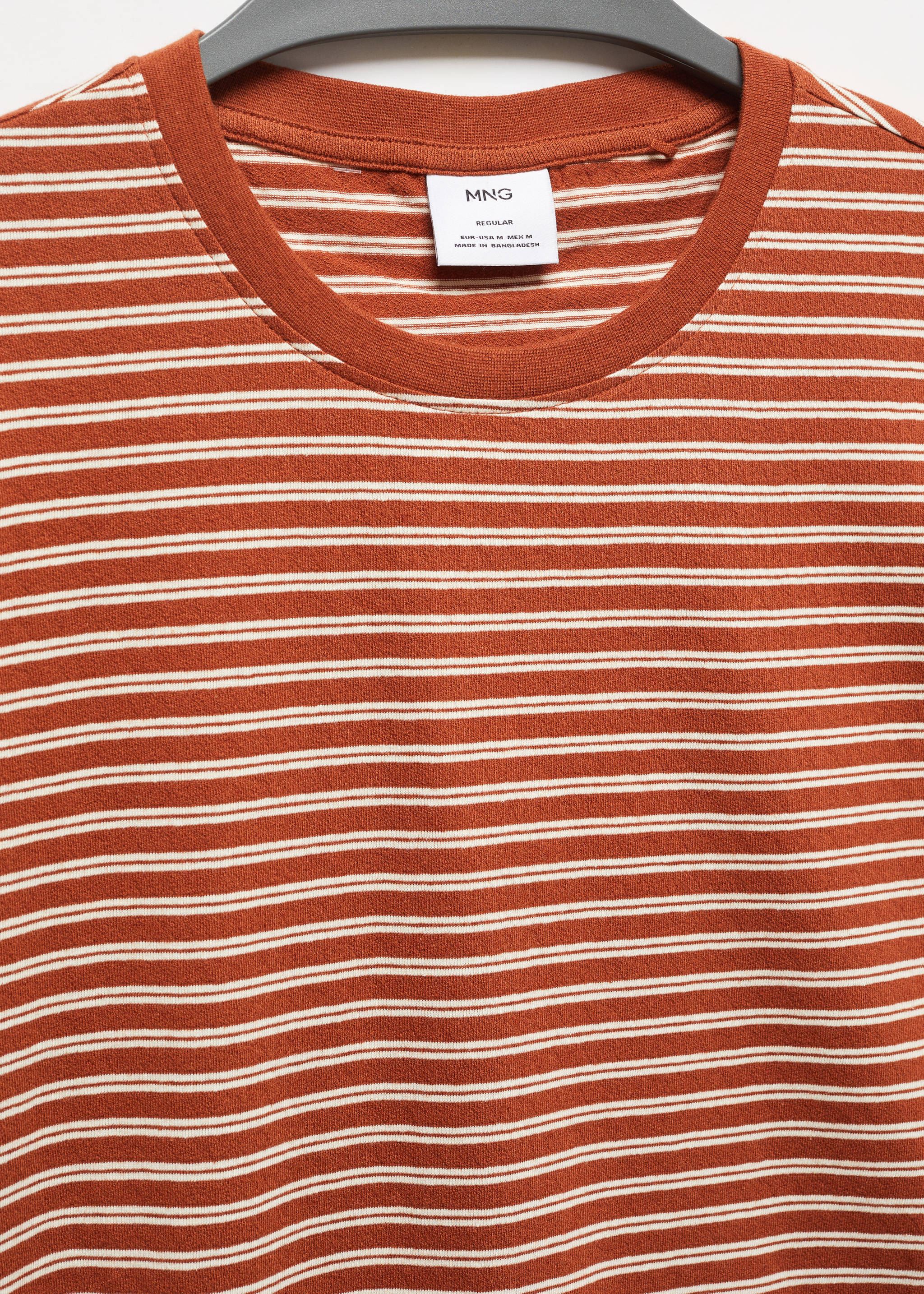 T-shirt algodão linho riscas - Pormenor do artigo 8