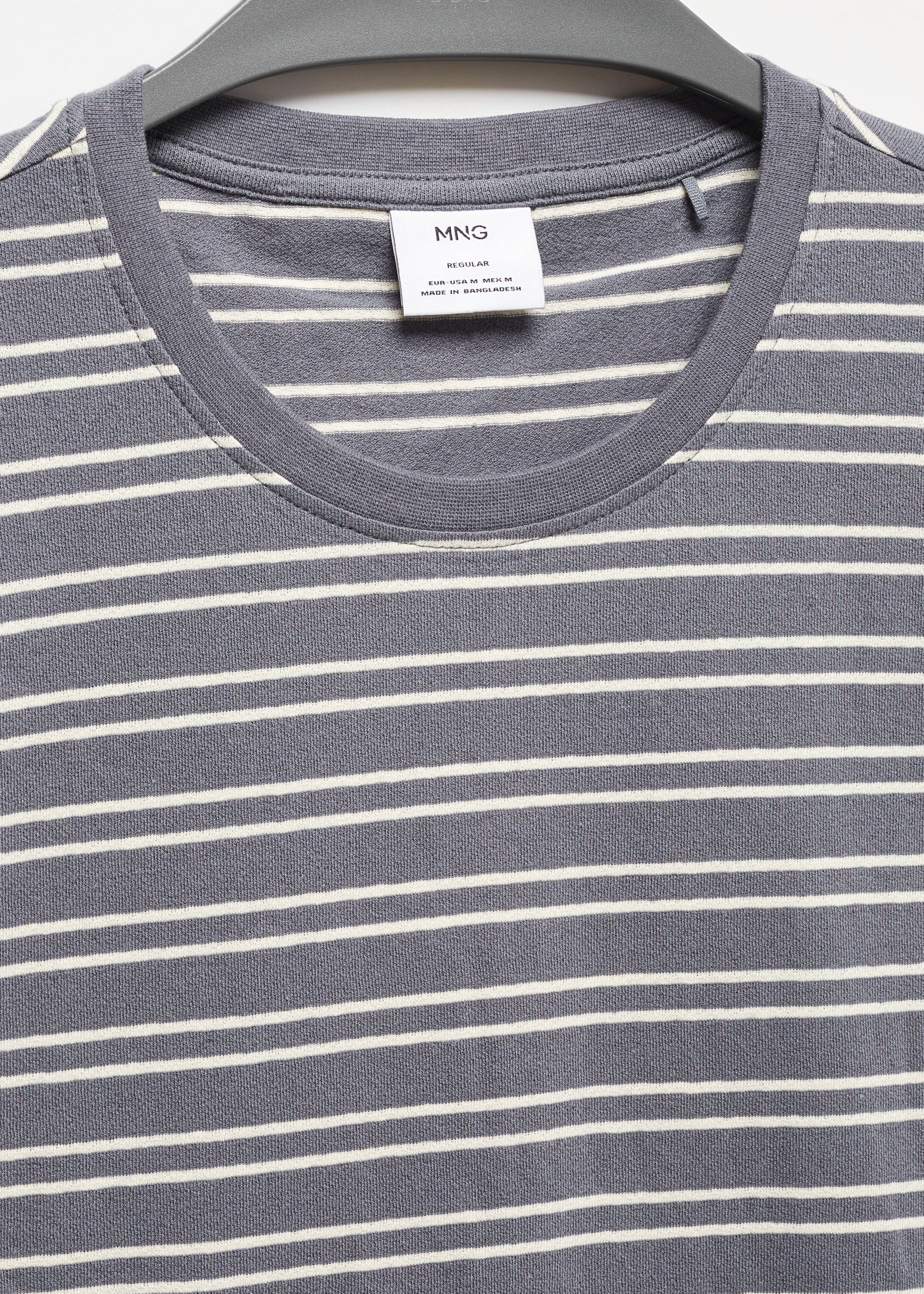 T-shirt algodão linho riscas - Pormenor do artigo 8