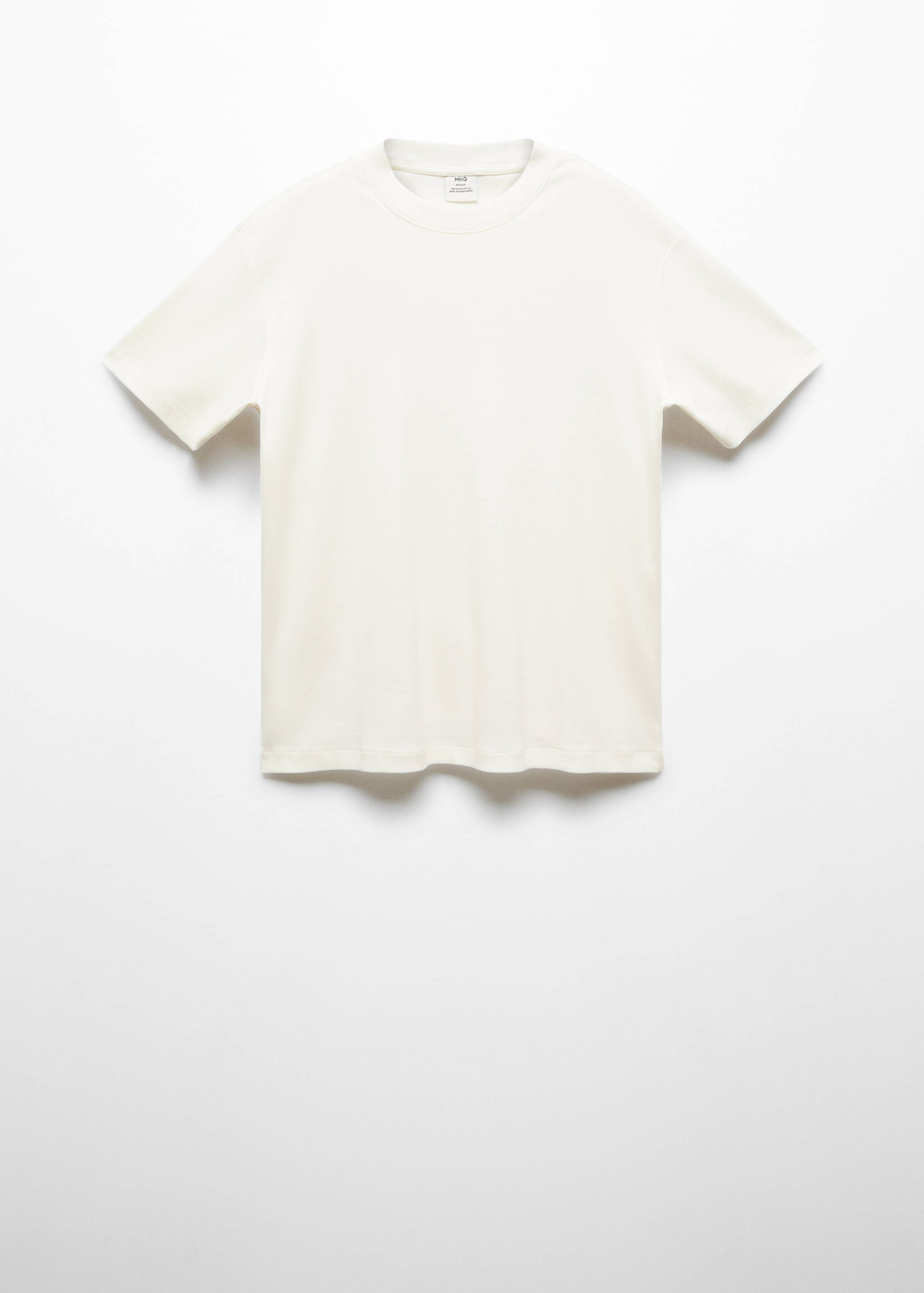 T-shirt regular fit de algodão - Artigo sem modelo