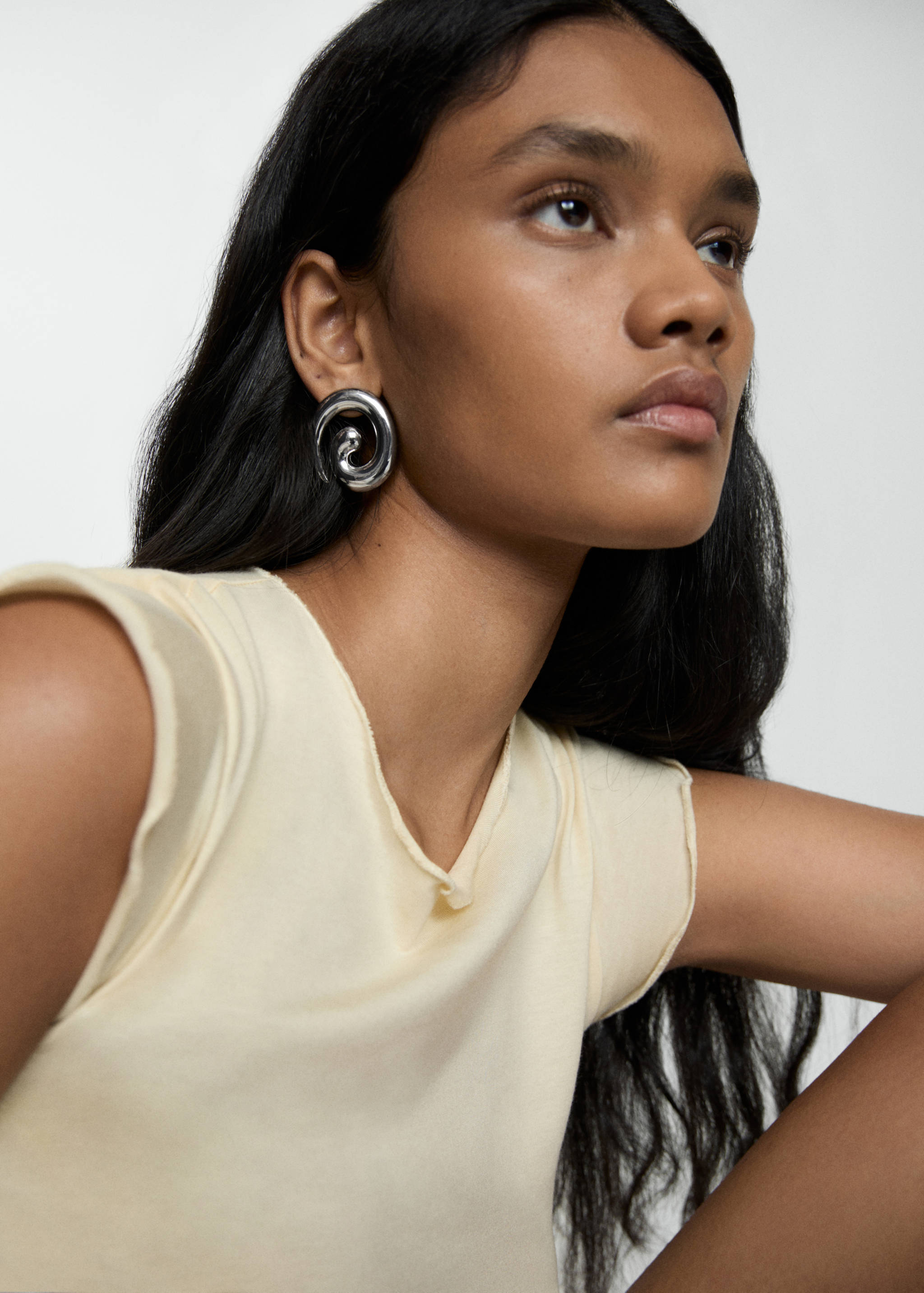 Spiral earrings - General plane