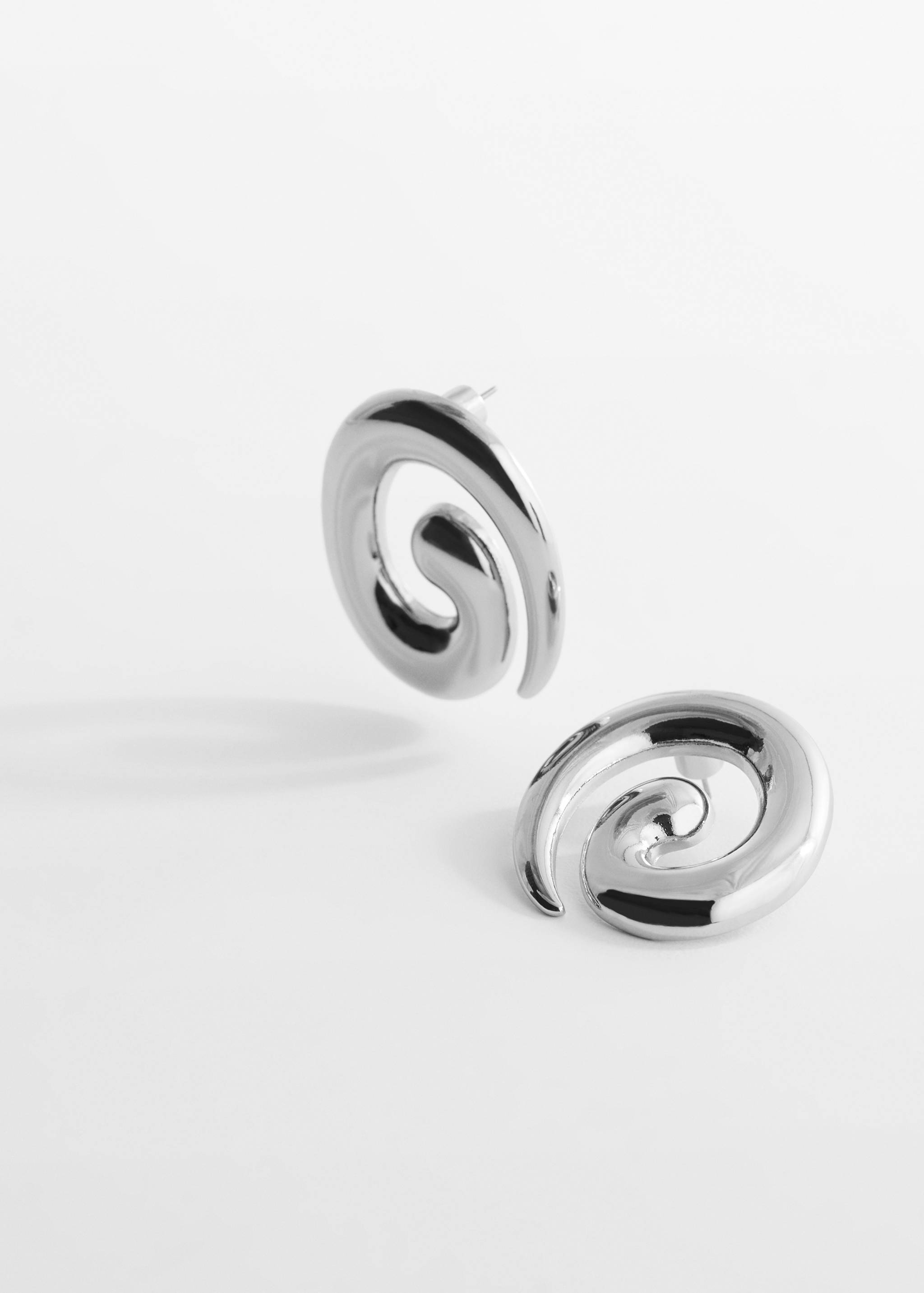 Spiral earrings - Medium plane