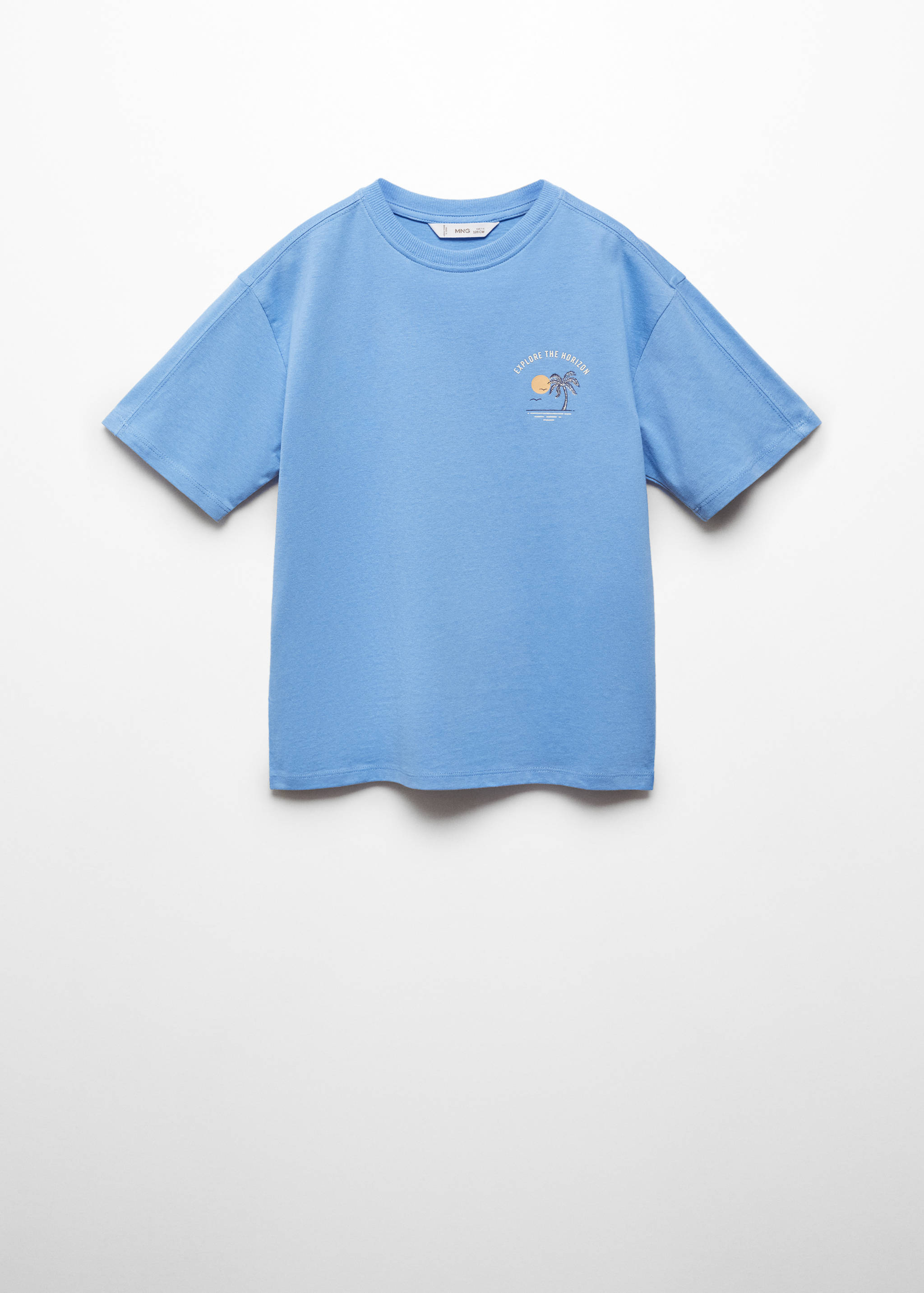 Printed cotton-blend T-shirt - Article without model