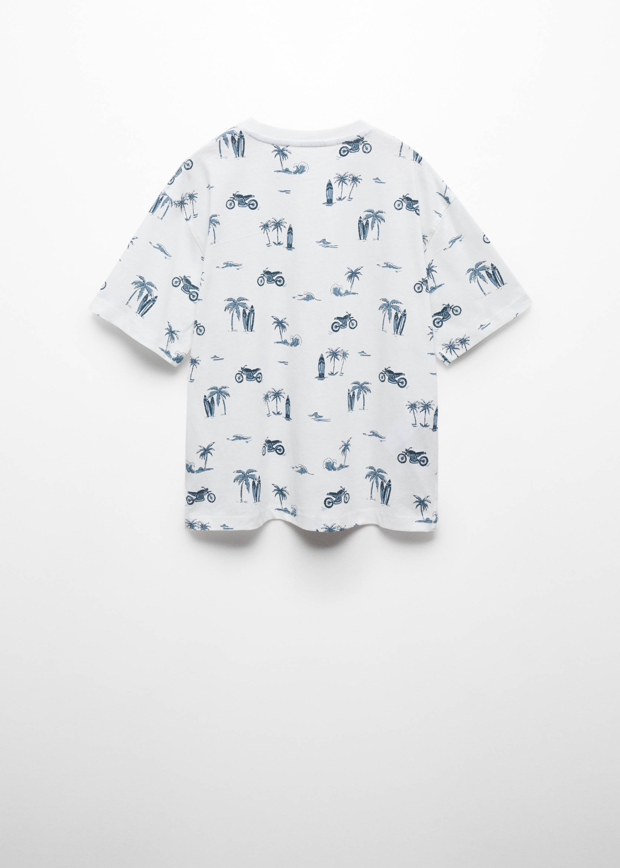 T-shirt campuran katun bermotif - Versi terbalik dari barang