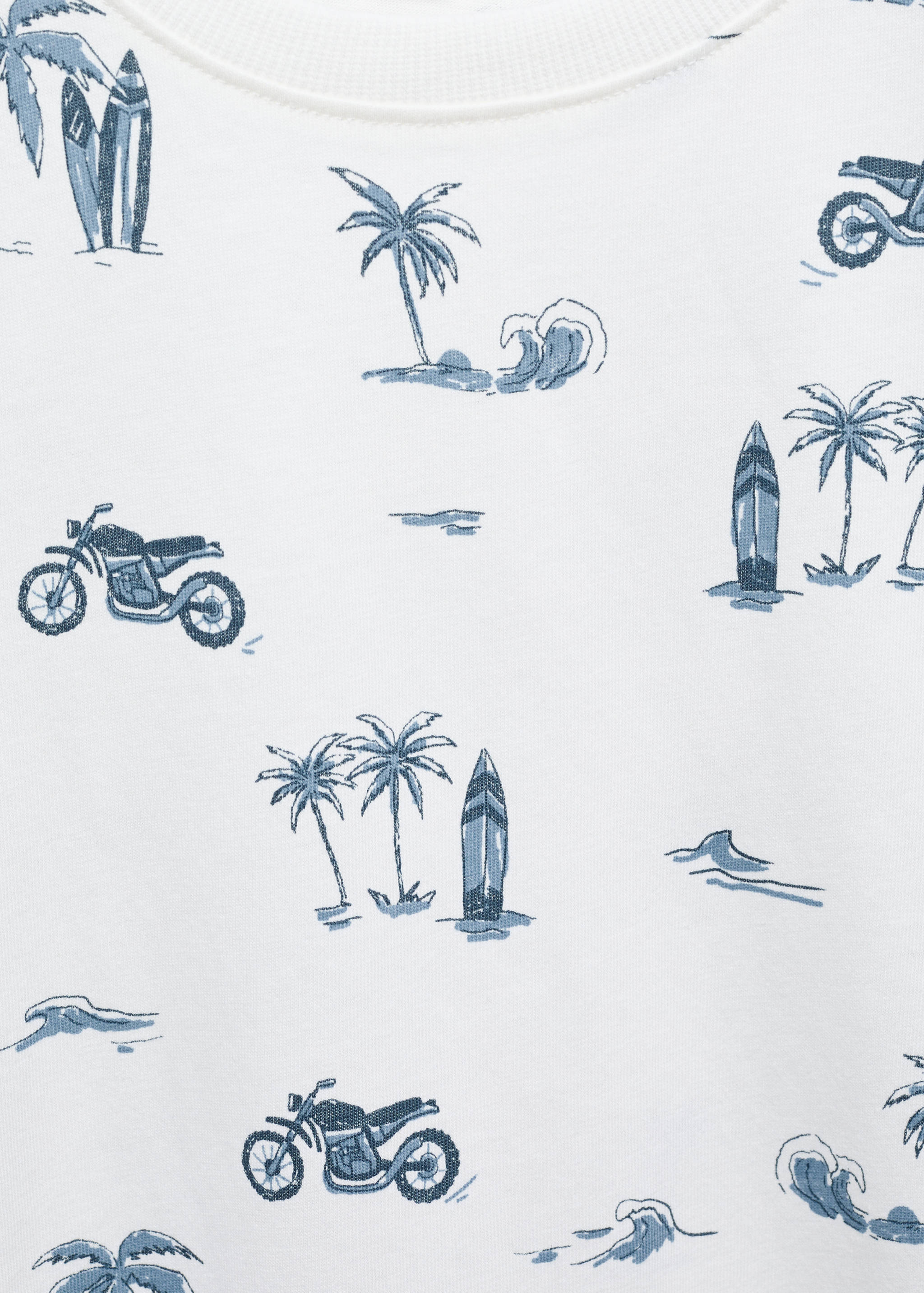 T-shirt campuran katun bermotif - Rincian barang 8