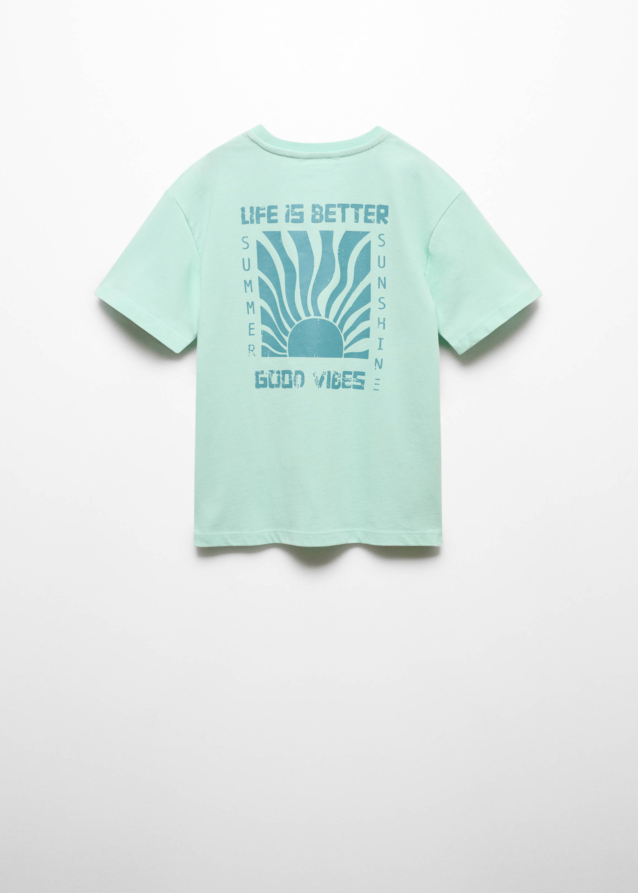 Embossed message t-shirt - Reverse of the article