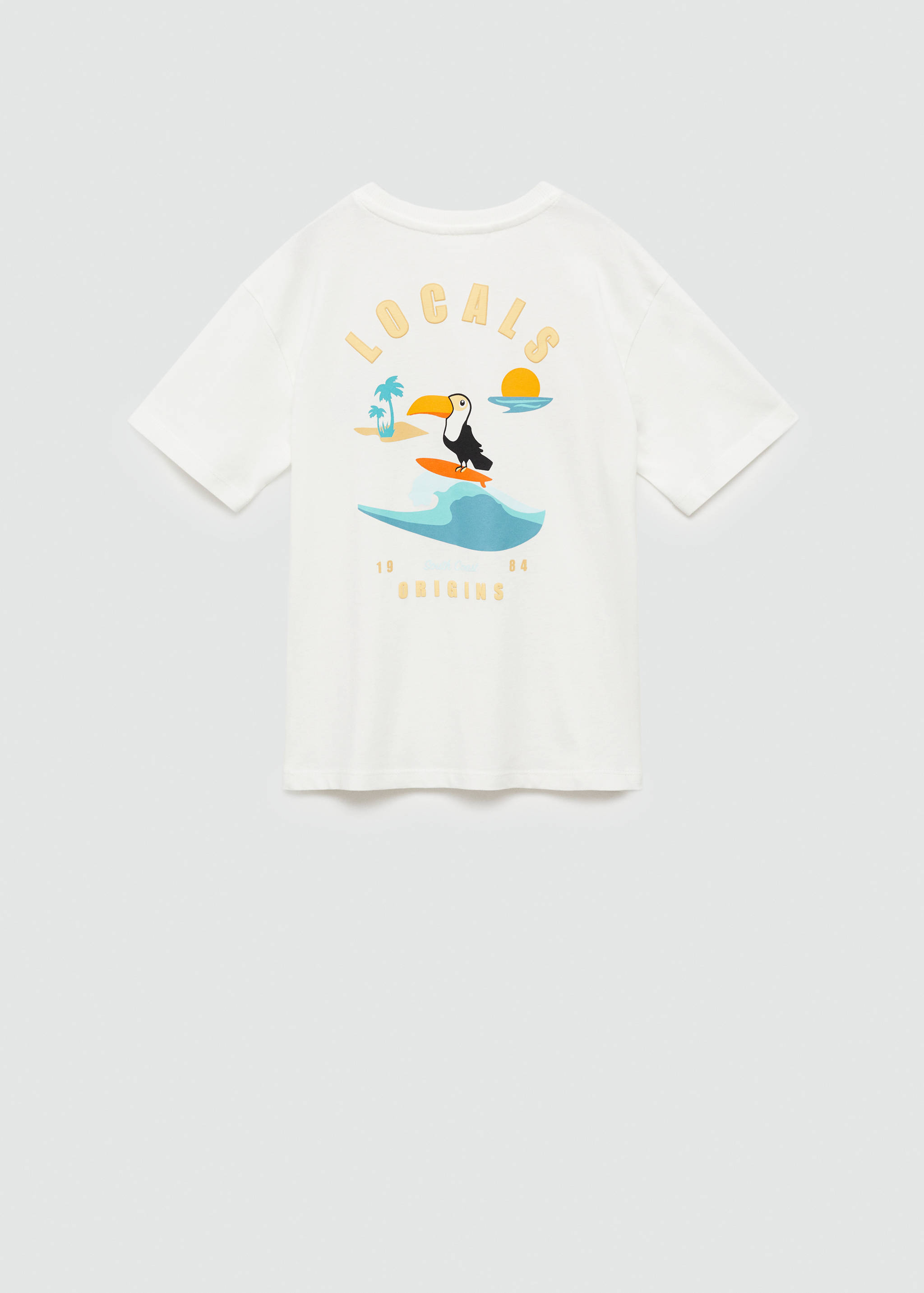 Printed cotton-blend T-shirt - Reverse of the article