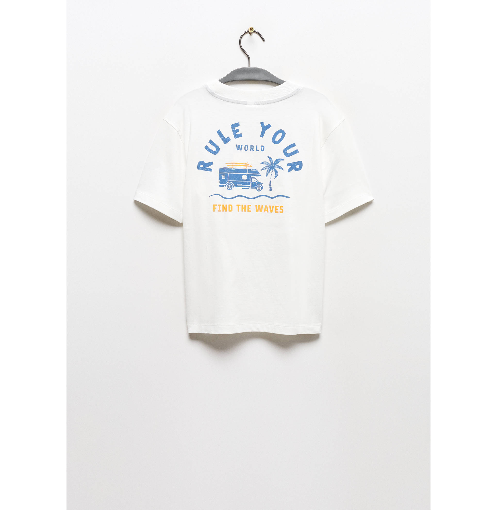Printed cotton-blend T-shirt - Reverse of the article