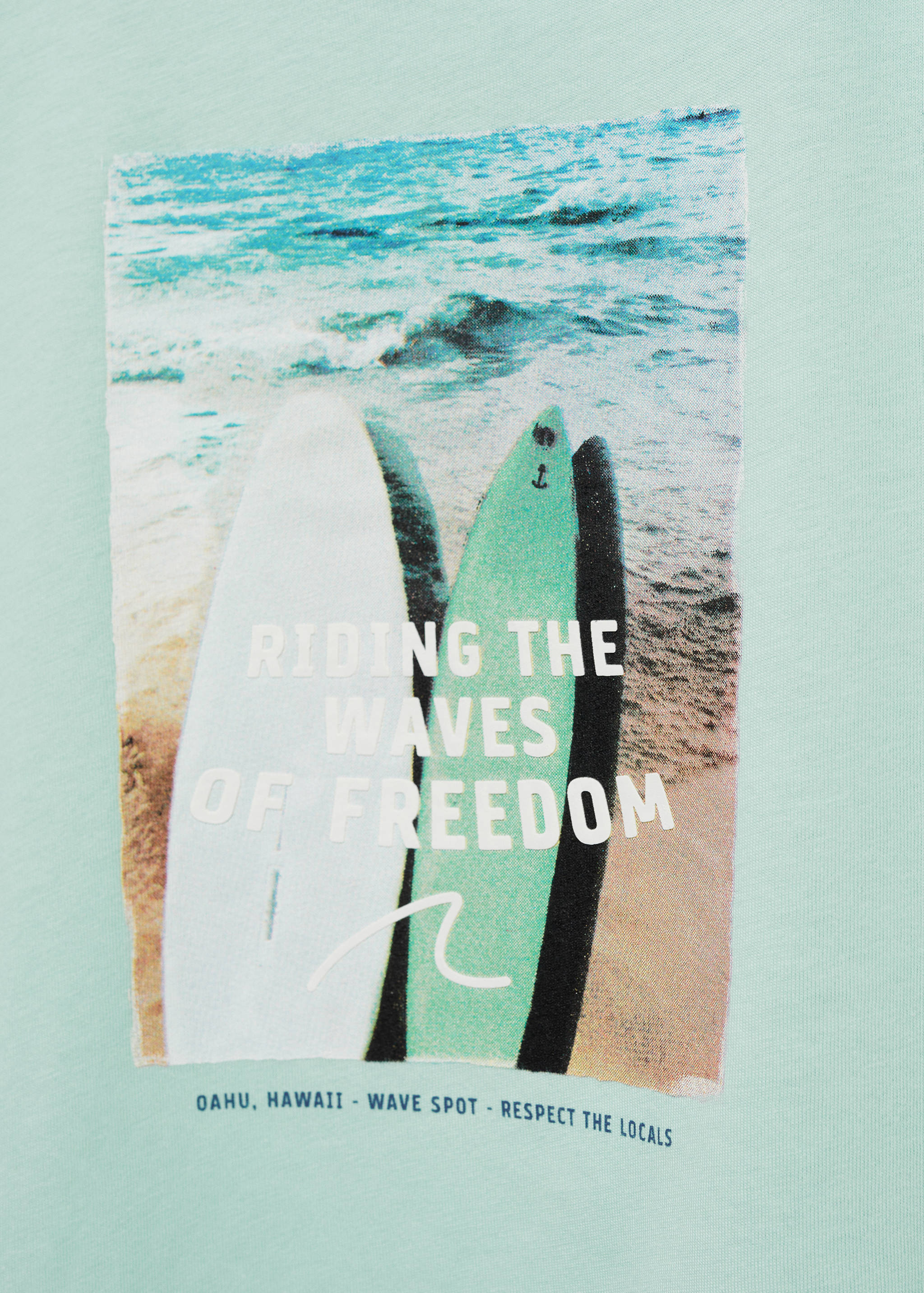 Surf printed t-shirt - Details of the article 0