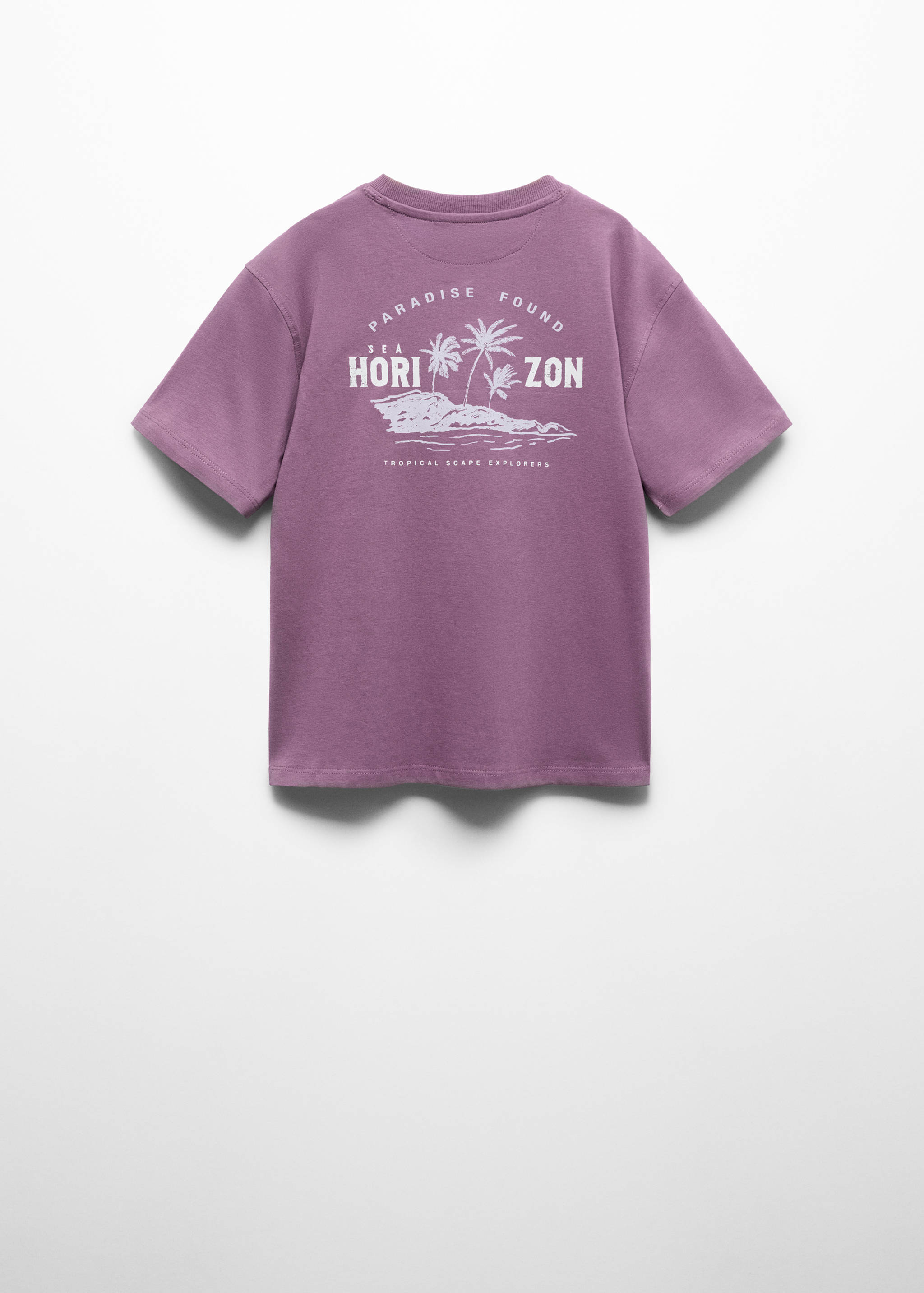 Printed cotton-blend T-shirt - Reverse of the article