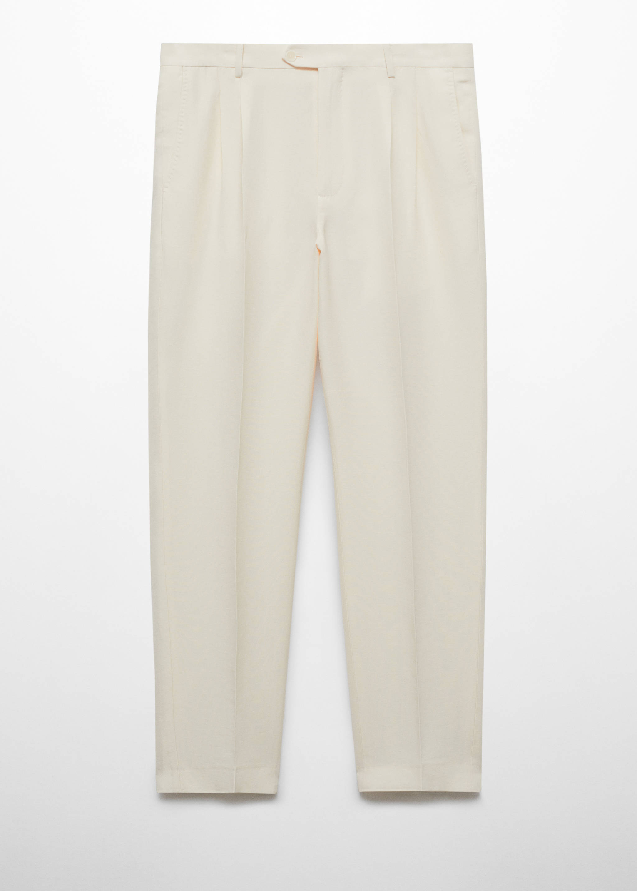 Pantalon lin slim-fit pinces - Article sans modèle