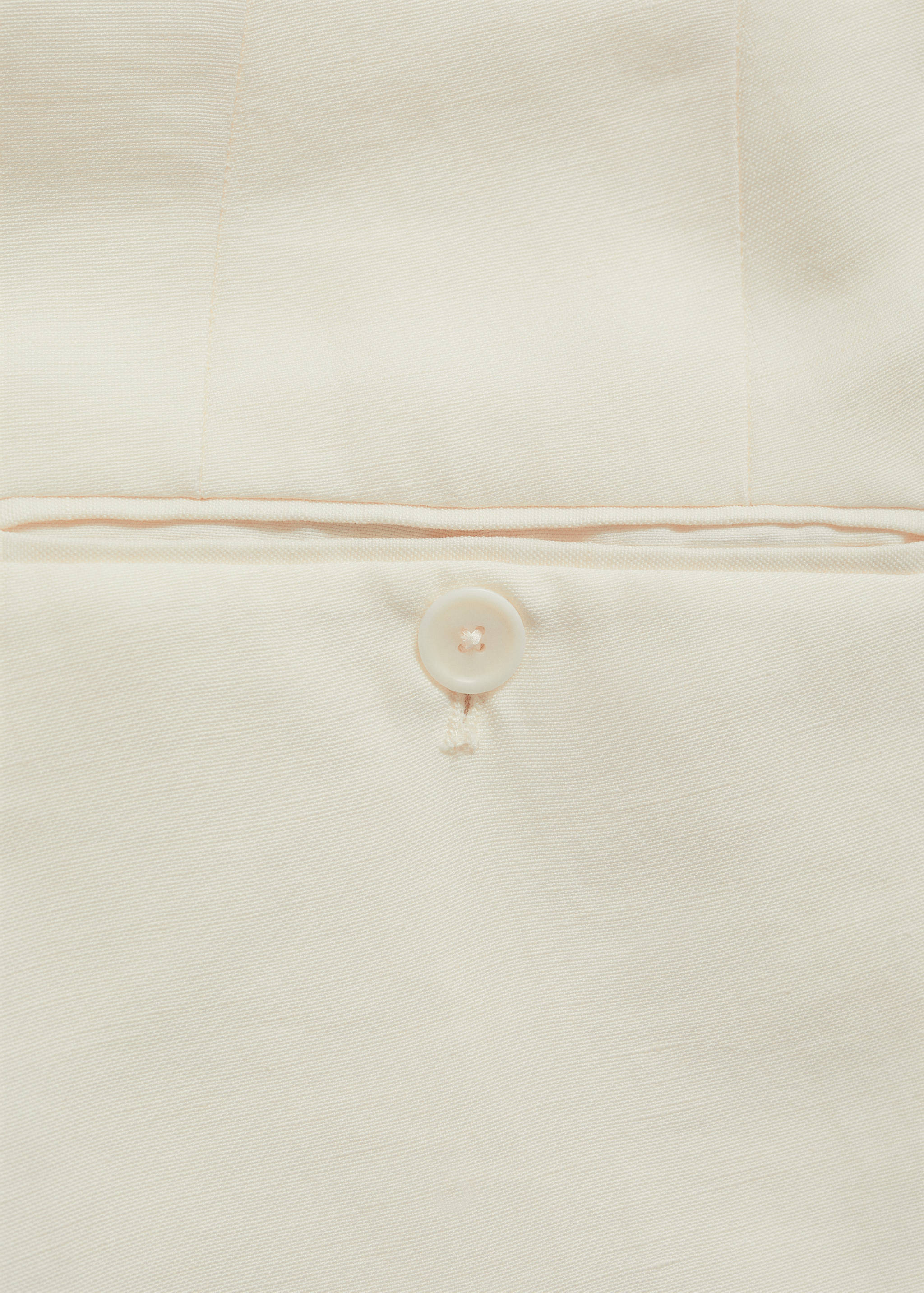 Pantalon lin slim-fit pinces - Détail de l'article 0