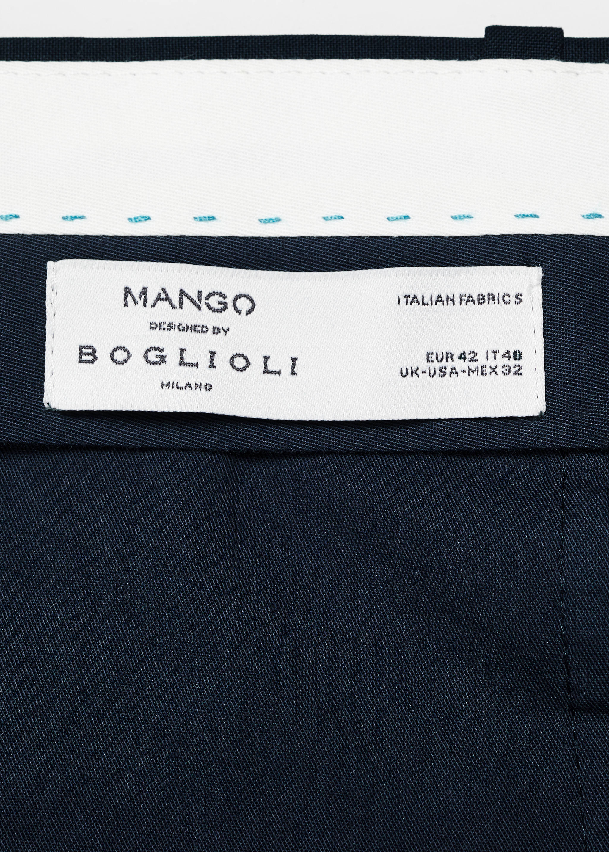 %100 işlenmemiş yün dar kesim pantolon - Ürün detayı 0