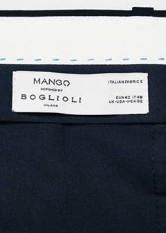 100% virgin wool slim-fit suit trousers — Dark Navy 10