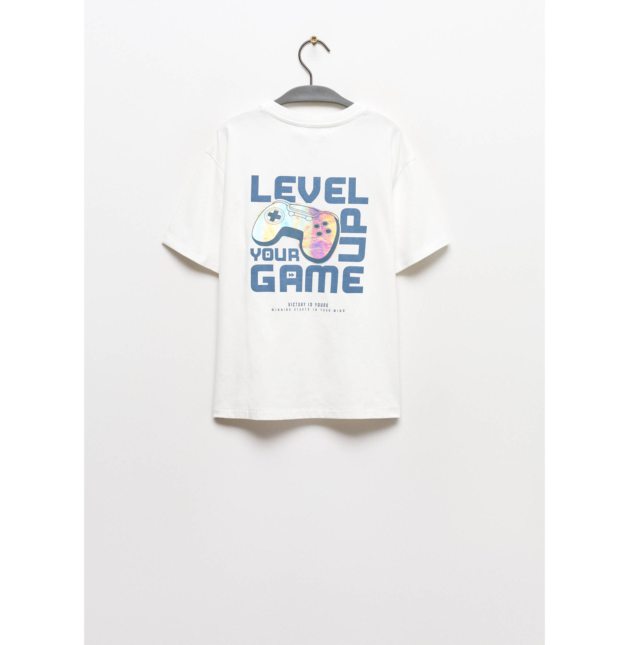 Printed cotton-blend T-shirt - Reverse of the article