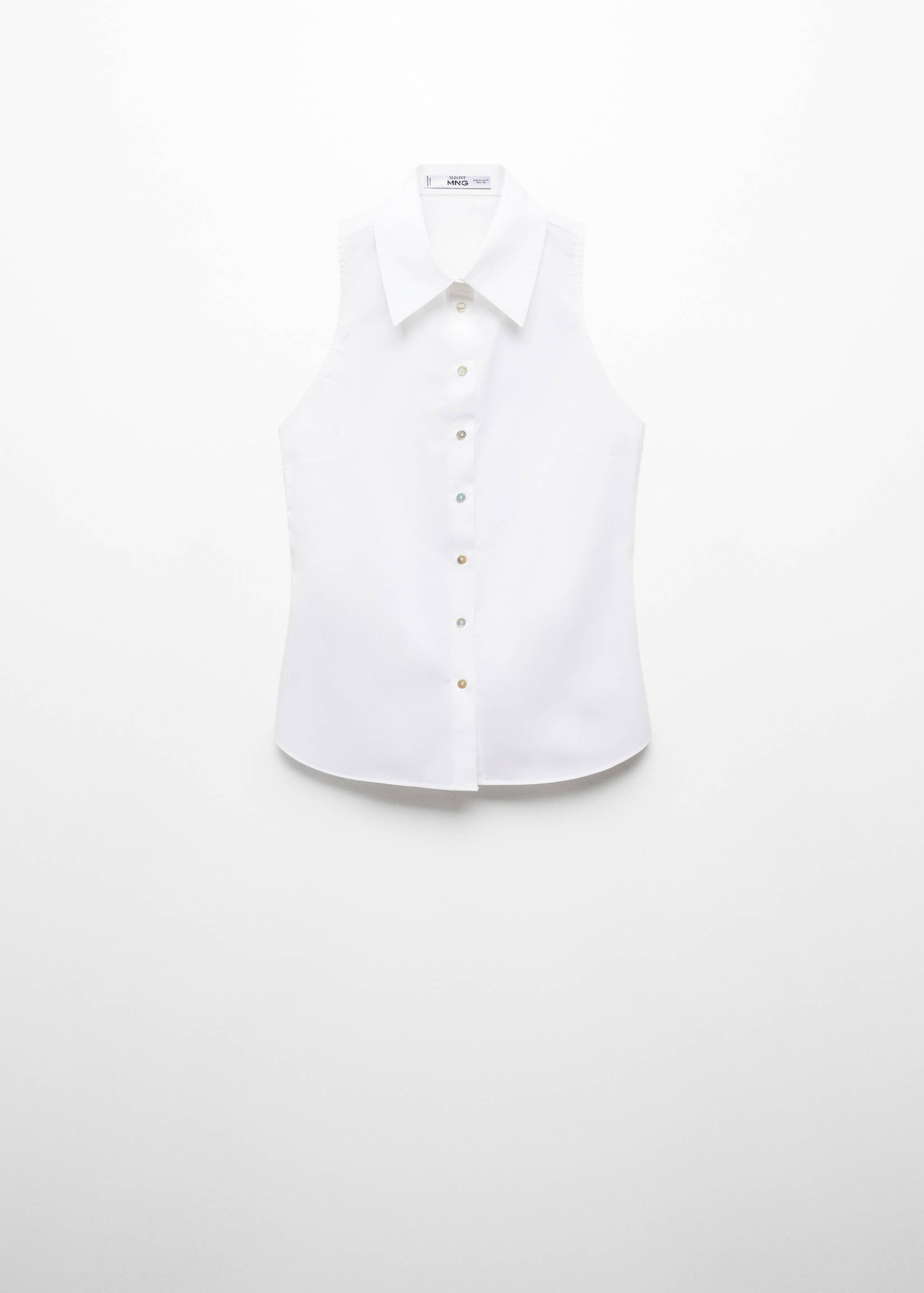 Sleeveless cotton shirt - Article without model