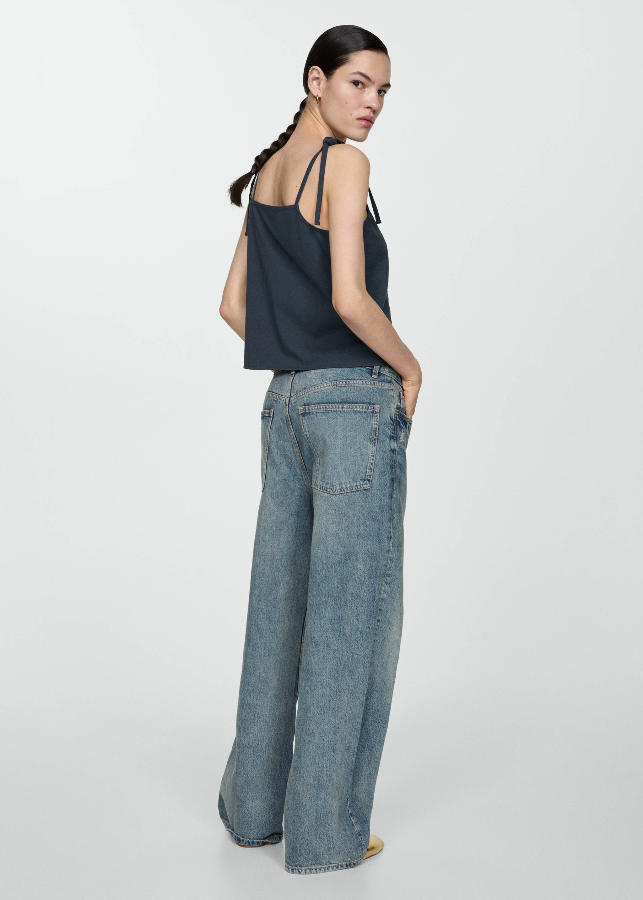 Top bordado algodón - Reverso del artículo