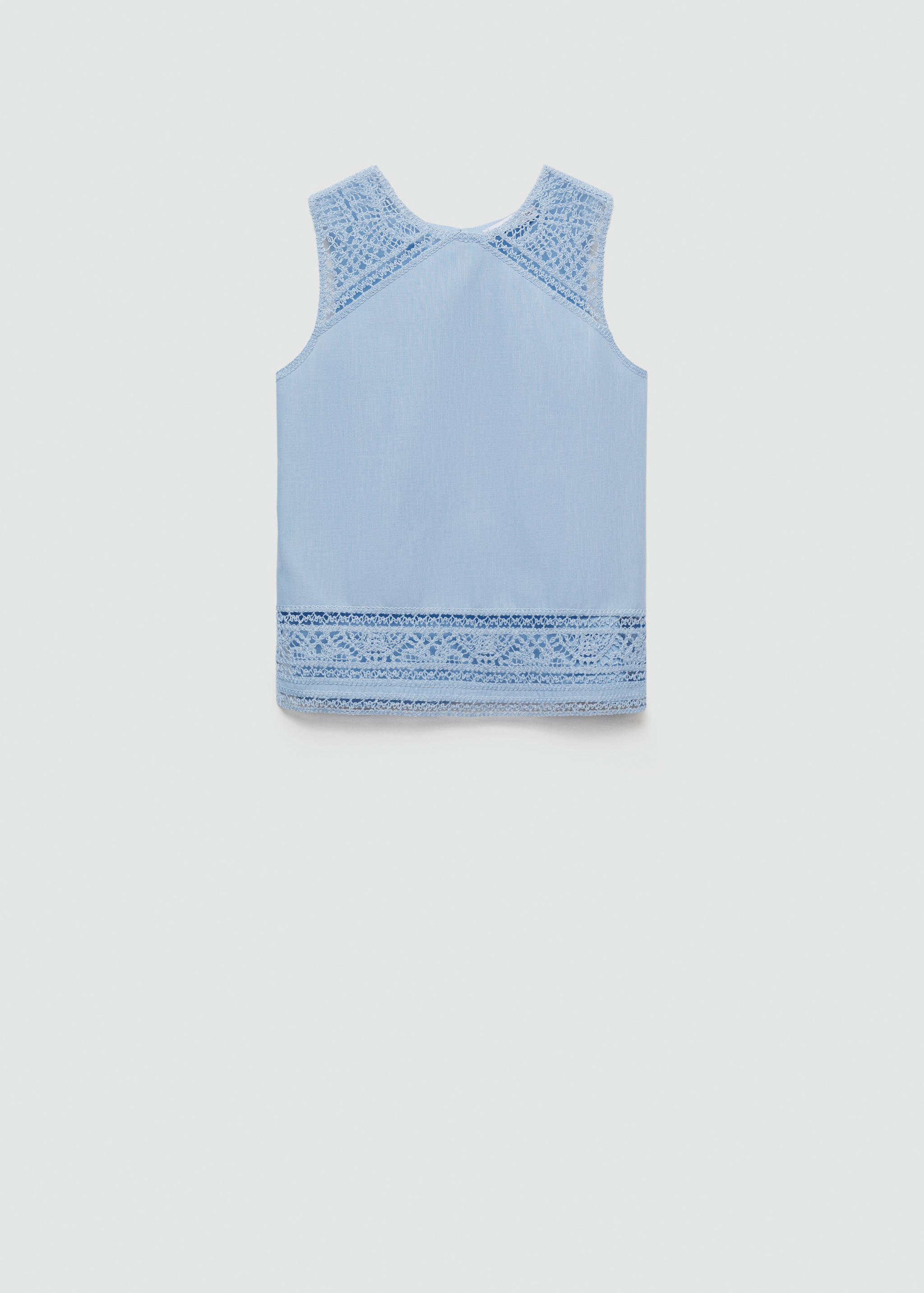 Top brodé en coton - Article sans modèle