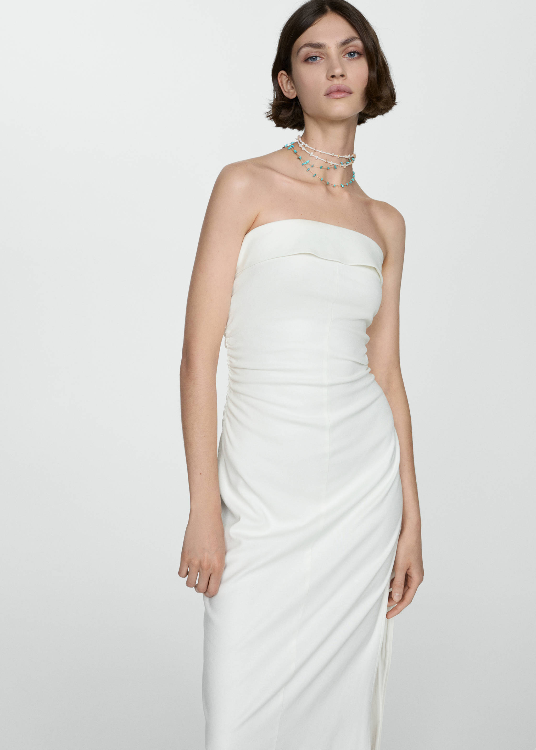 Draped detail dress - Medium plane
