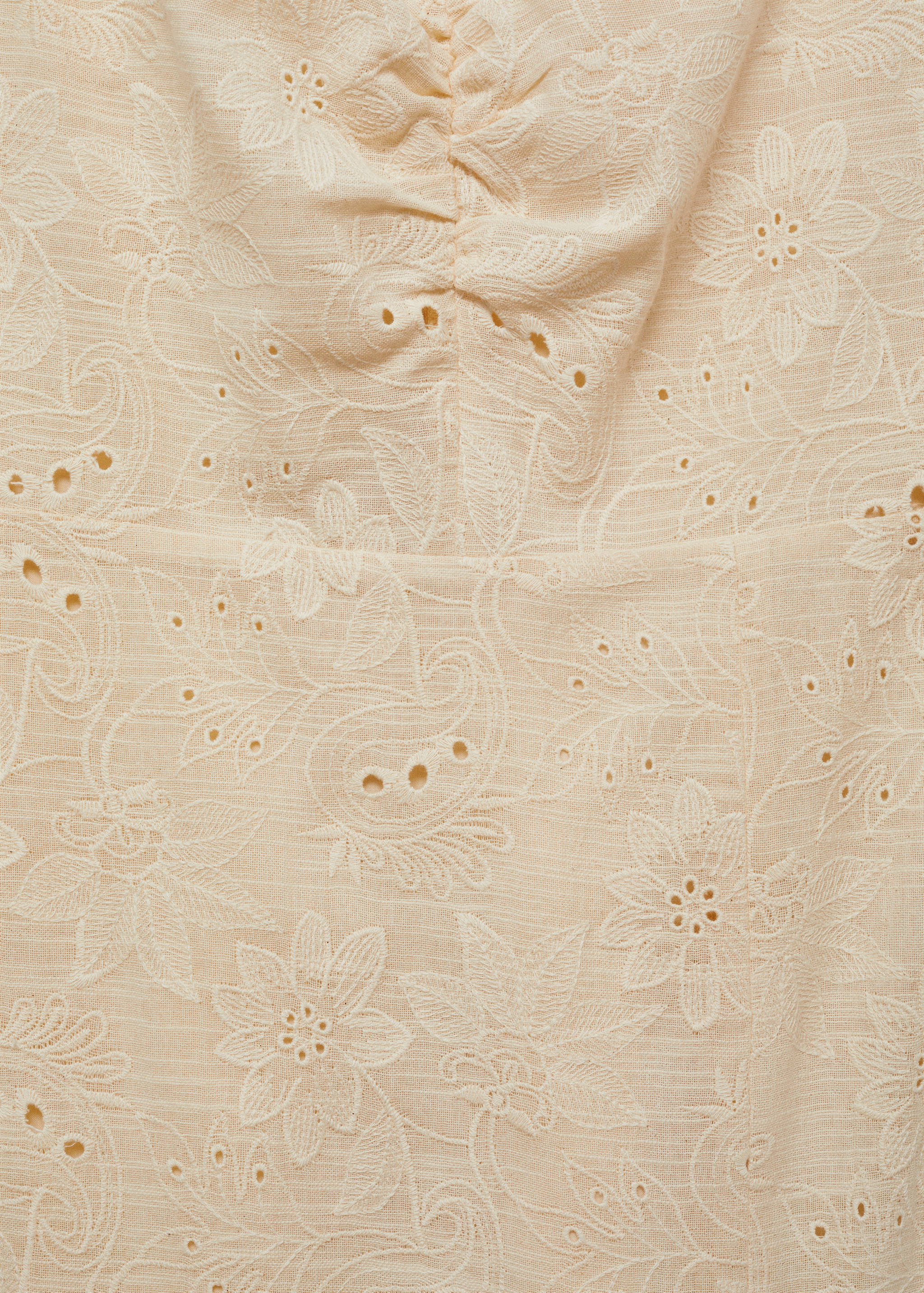 Embroidered dress with side slit - Details of the article 8