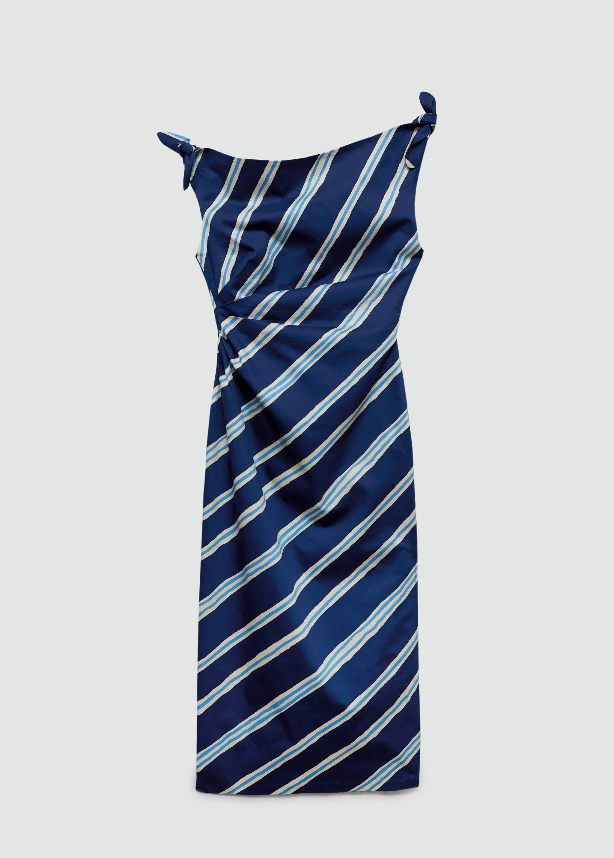 Striped dress with bare shoulders - Article without model
