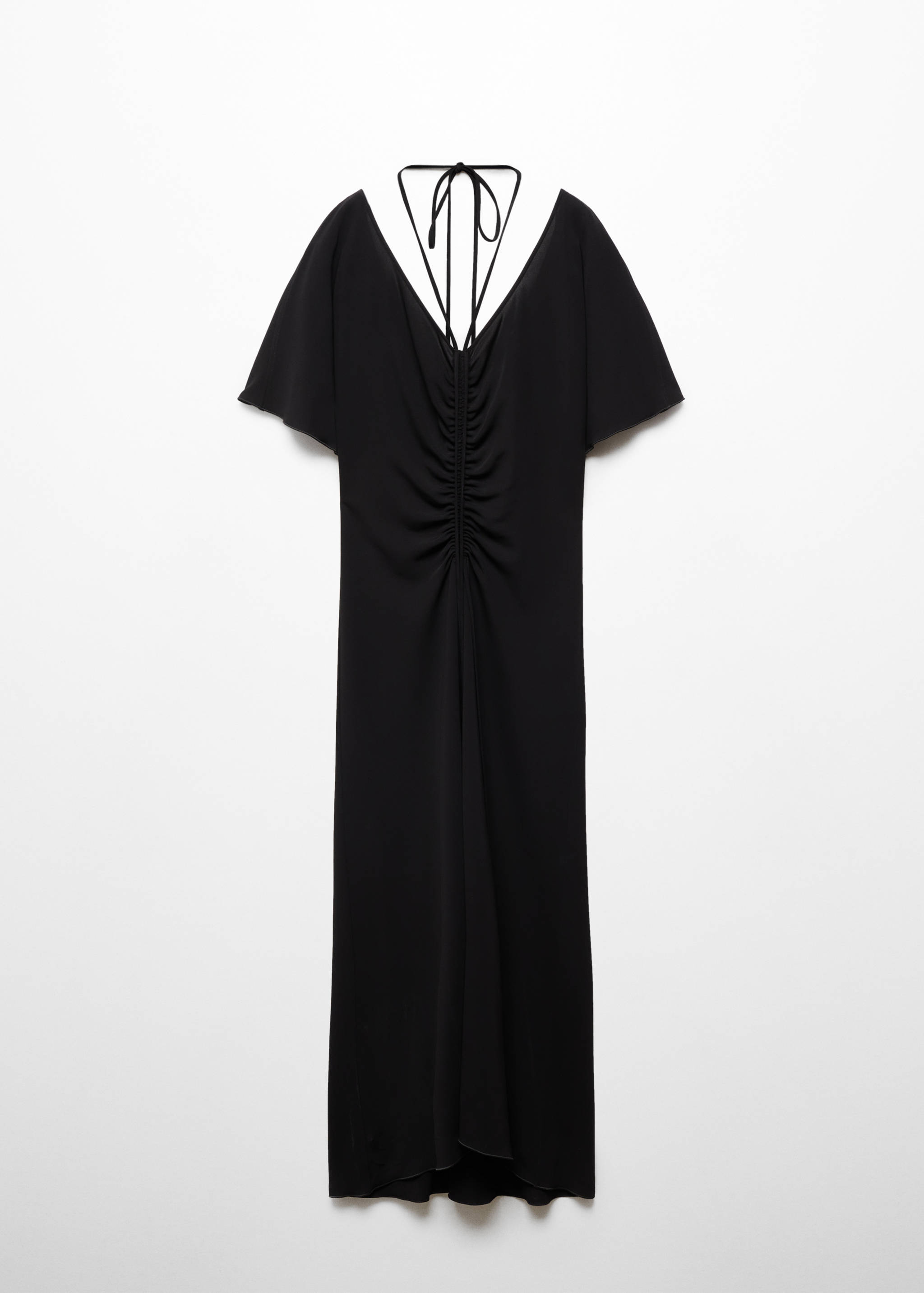 Knitted dress with gathered detail - Article without model