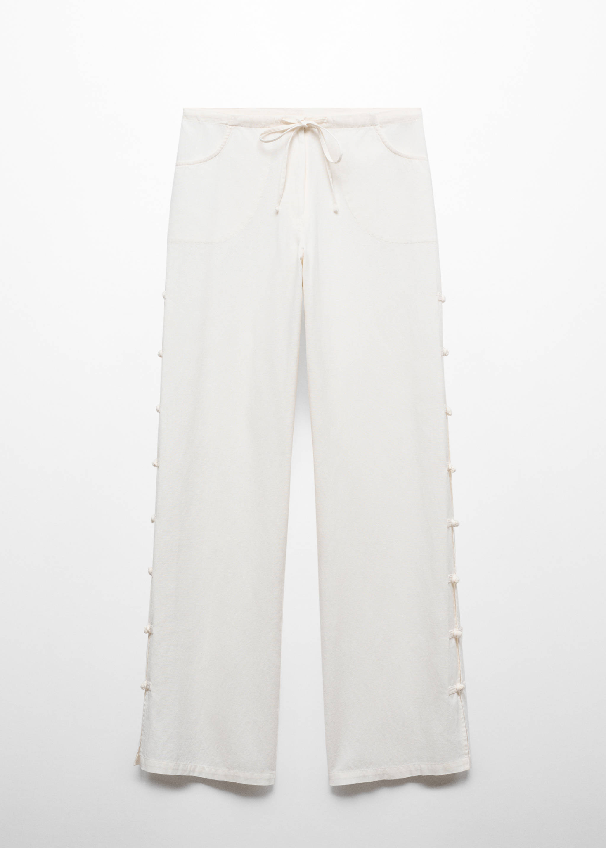 Wide leg trousers with buttons - Article without model