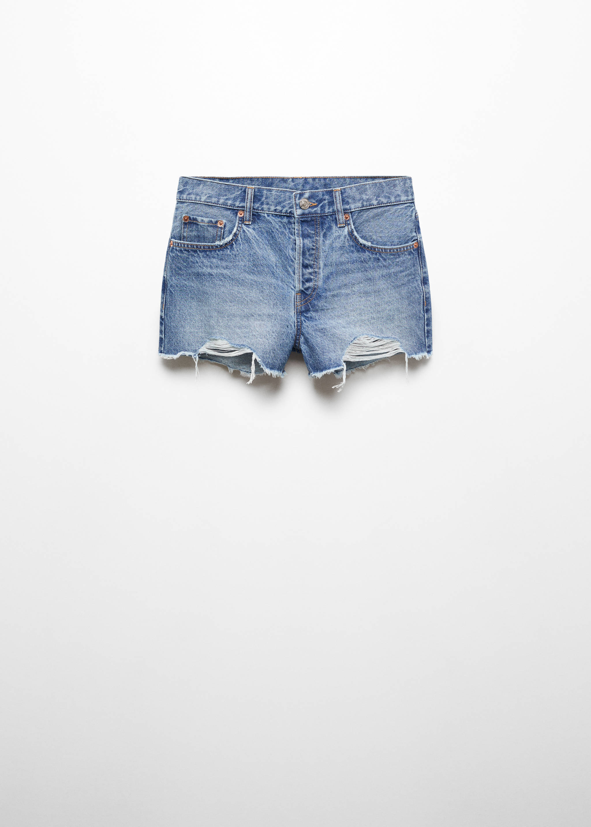 Broken denim shorts - Article without model