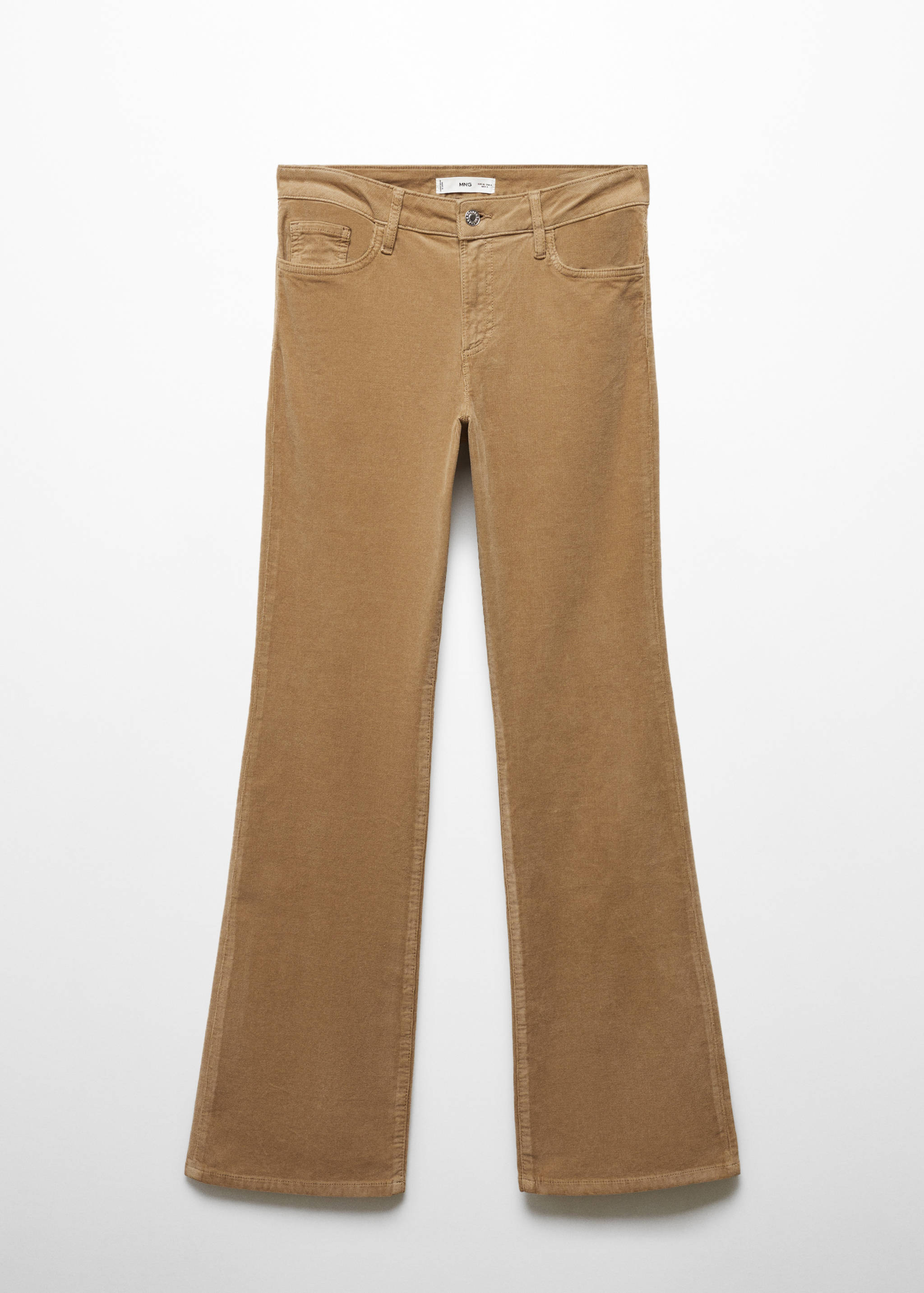 Mid-rise flared corduroy broek - Artikel zonder model