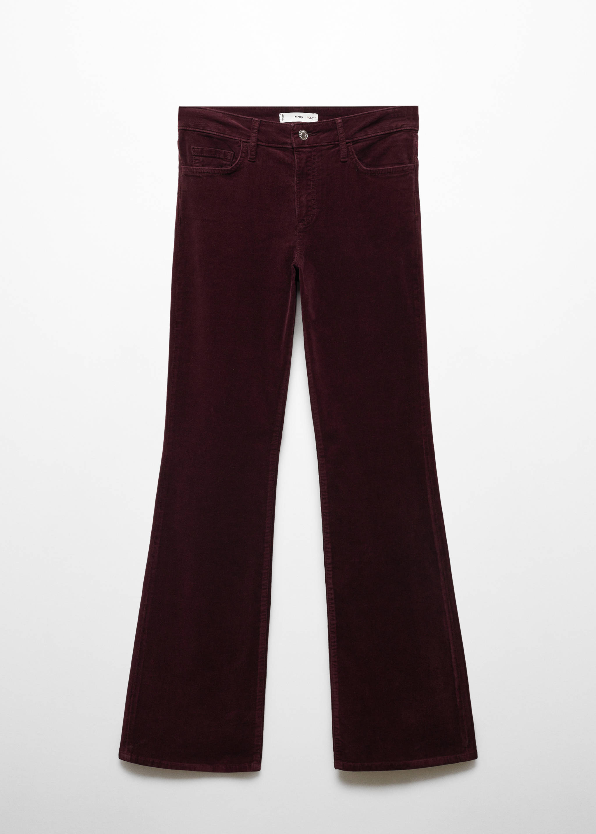 Mid-rise flared corduroy broek - Artikel zonder model