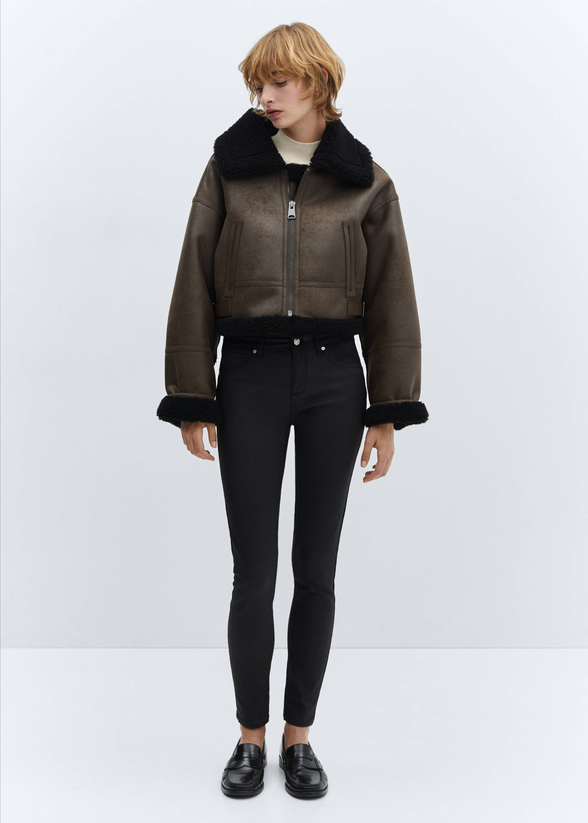 Jean skinny push-up enduit - Plan général