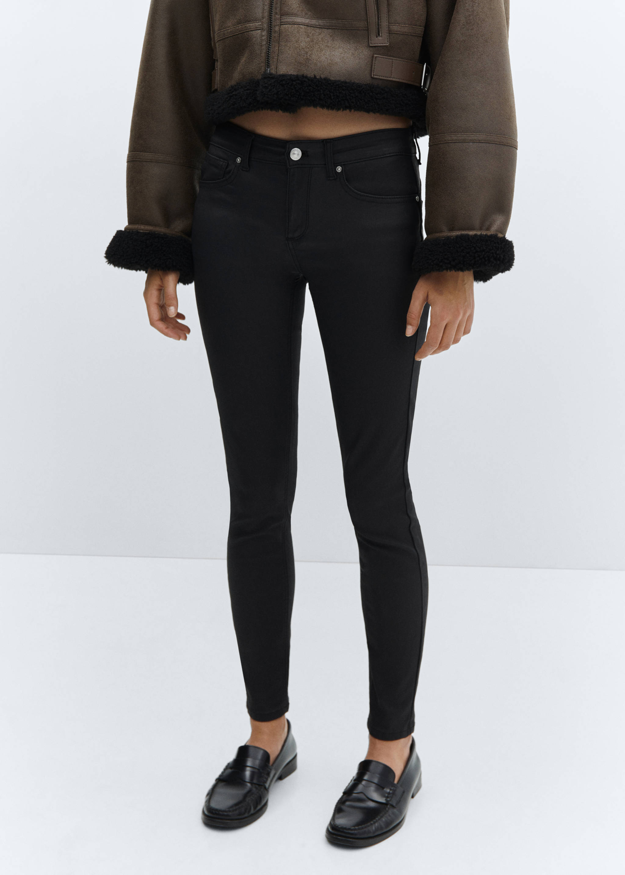 Jean skinny push-up enduit - Plan moyen